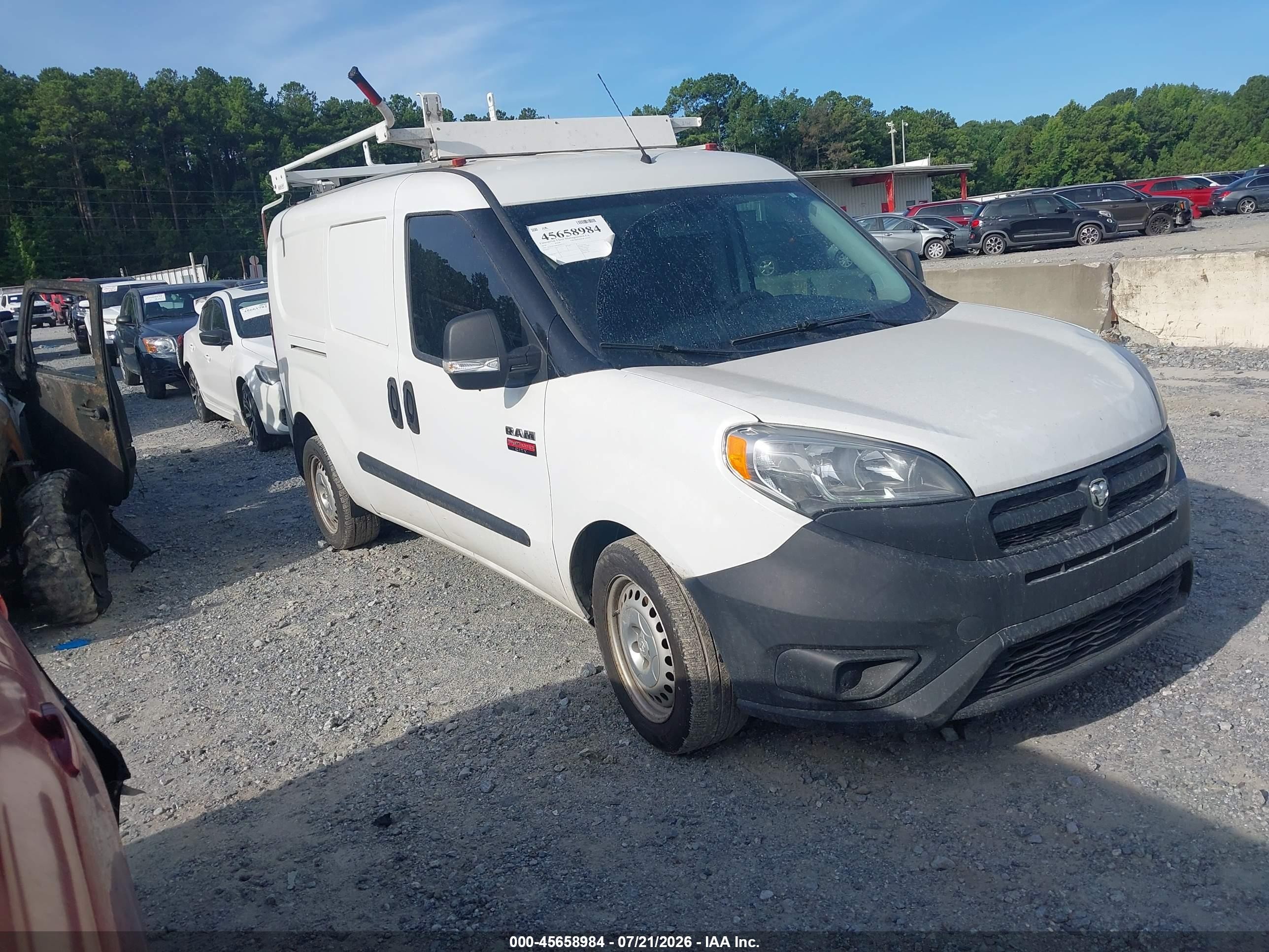 2018 Ram ProMaster City Cargo Tradesman, VIN ZFBERFAB6J6K03474 — Front end