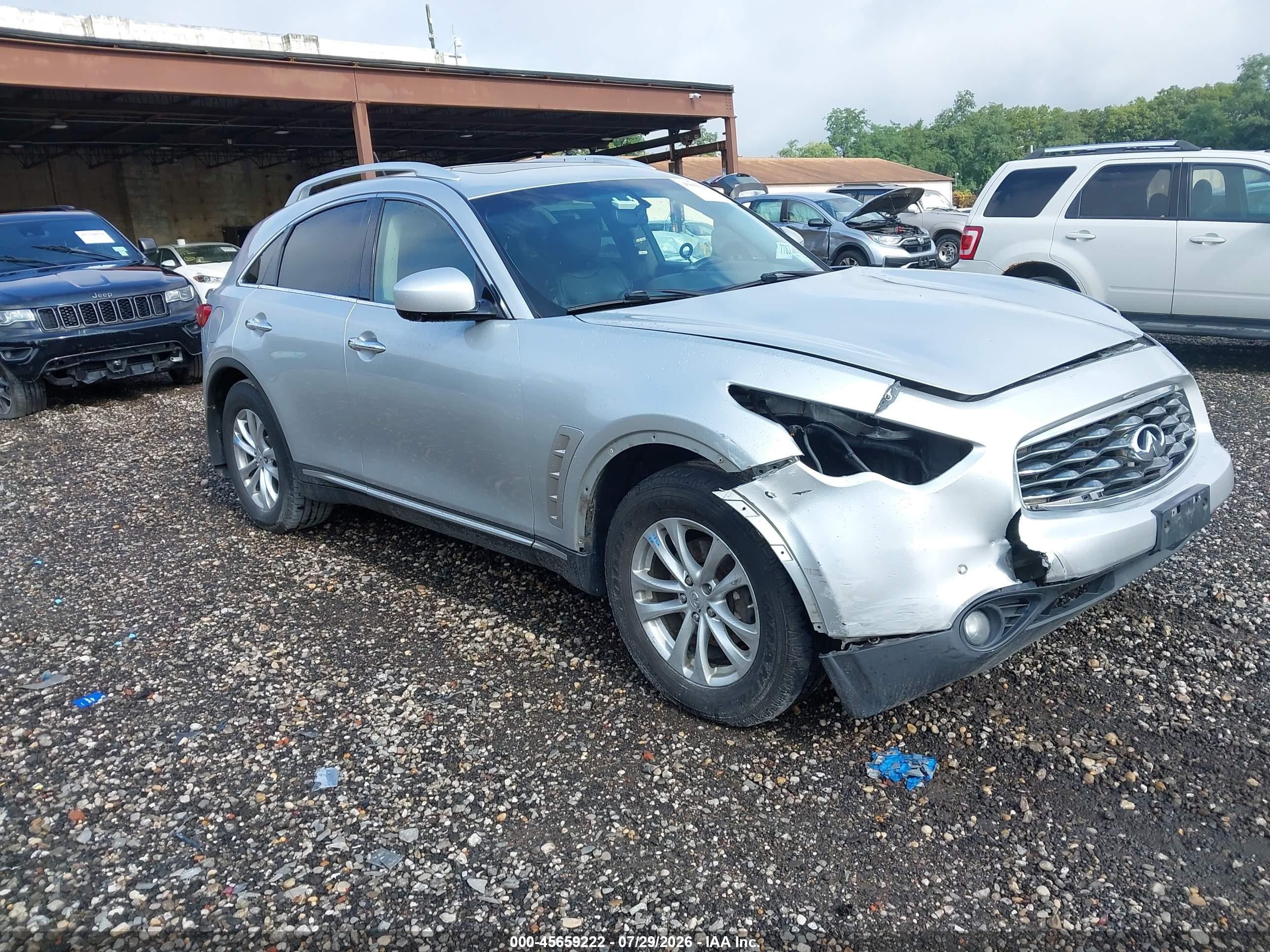 2010 Infiniti FX, VIN JN8AS1MW6AM854637 — Front end