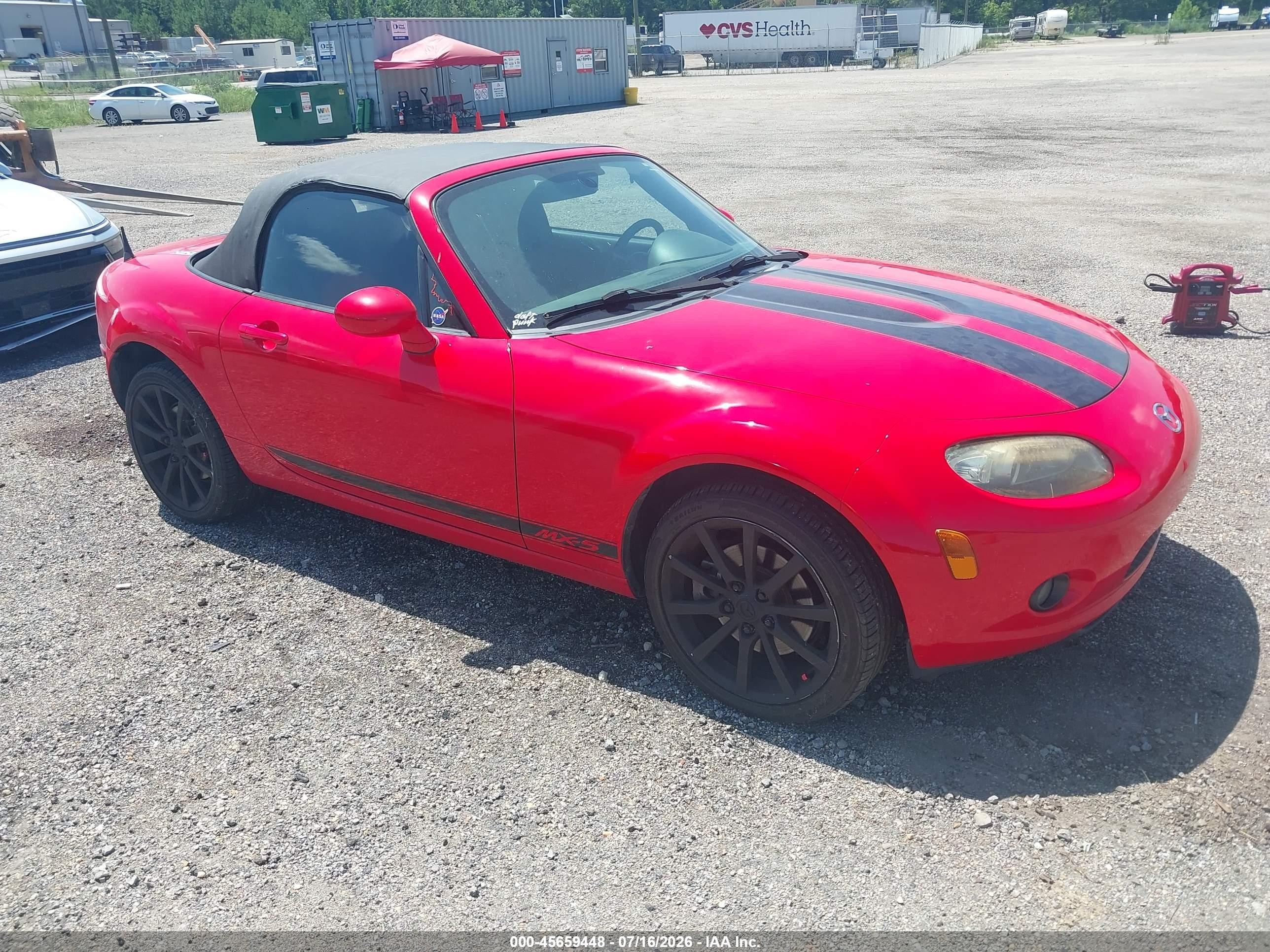 2006 Mazda MX-5 Miata Touring, VIN JM1NC25F260107971 — Normal wear