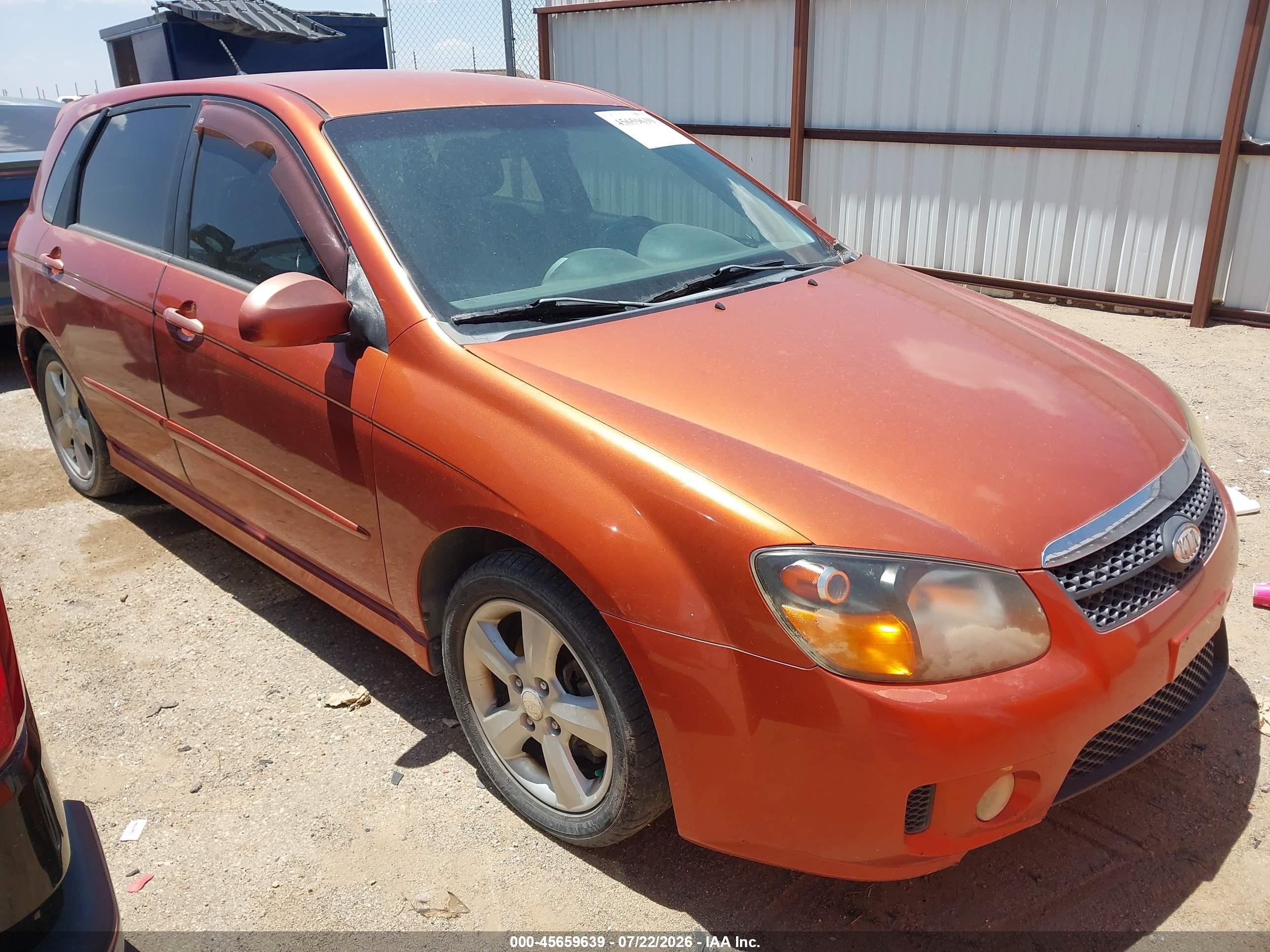 2008 Kia Spectra, VIN KNAFE161585013257 — Normal wear