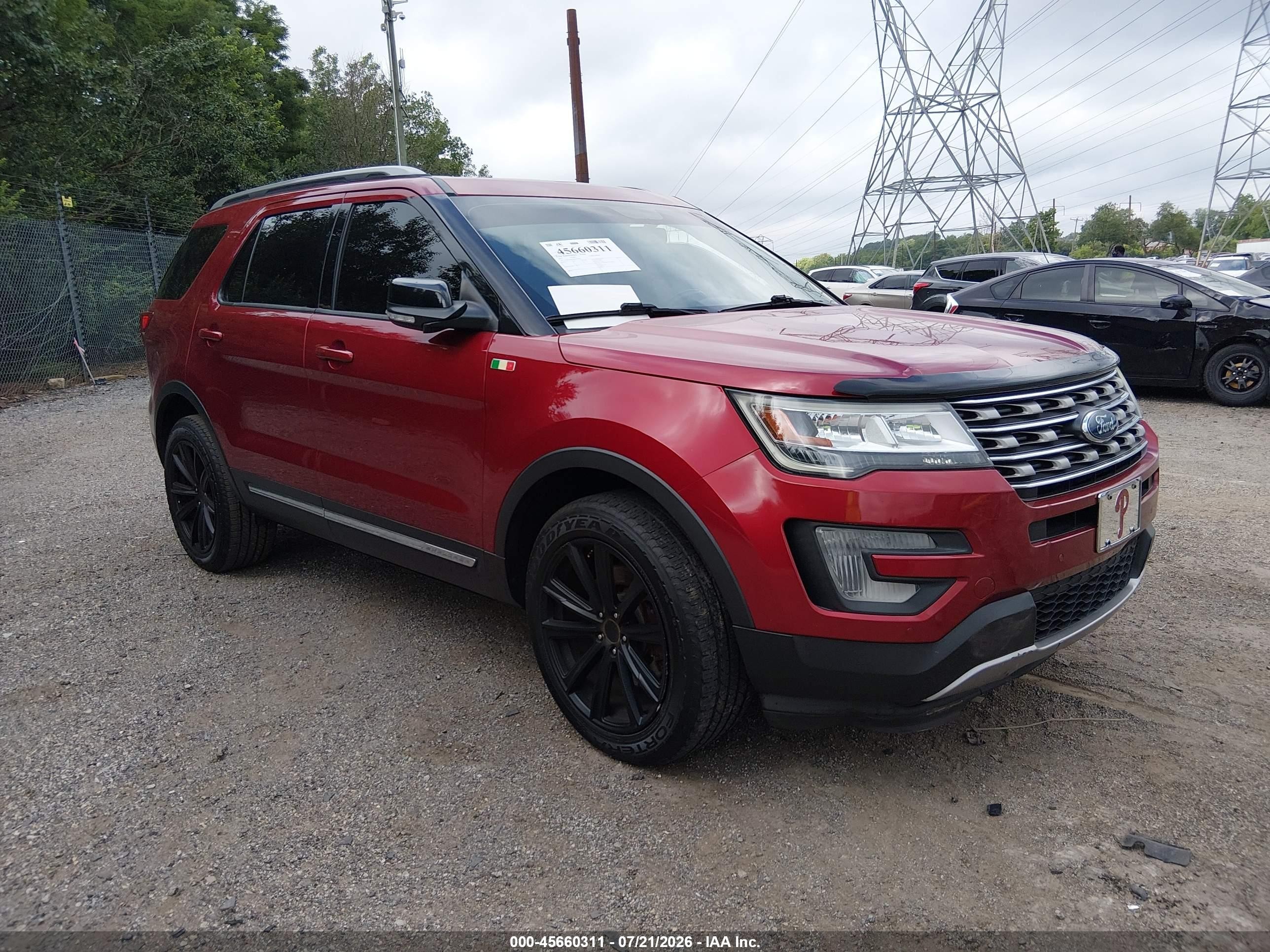 2017 Ford Explorer XLT, VIN 1FM5K8DH8HGC59624 — Rear end
