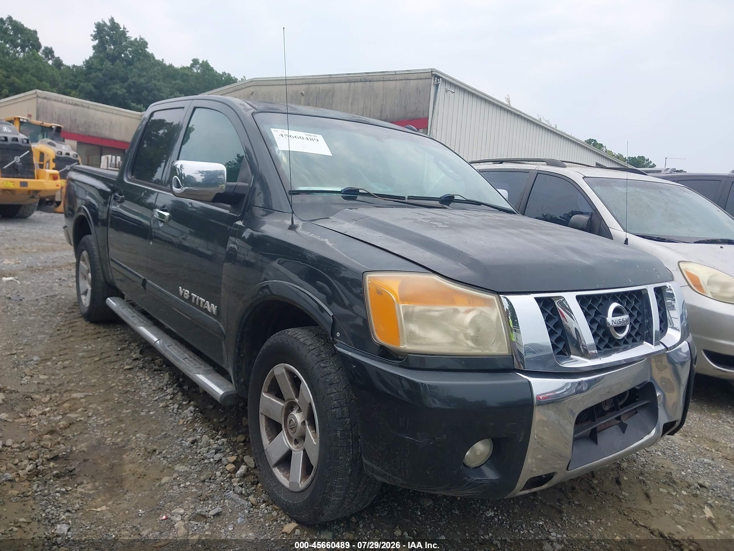 2008 Nissan Titan XE, VIN 1N6BA07D78N343592 — Front end