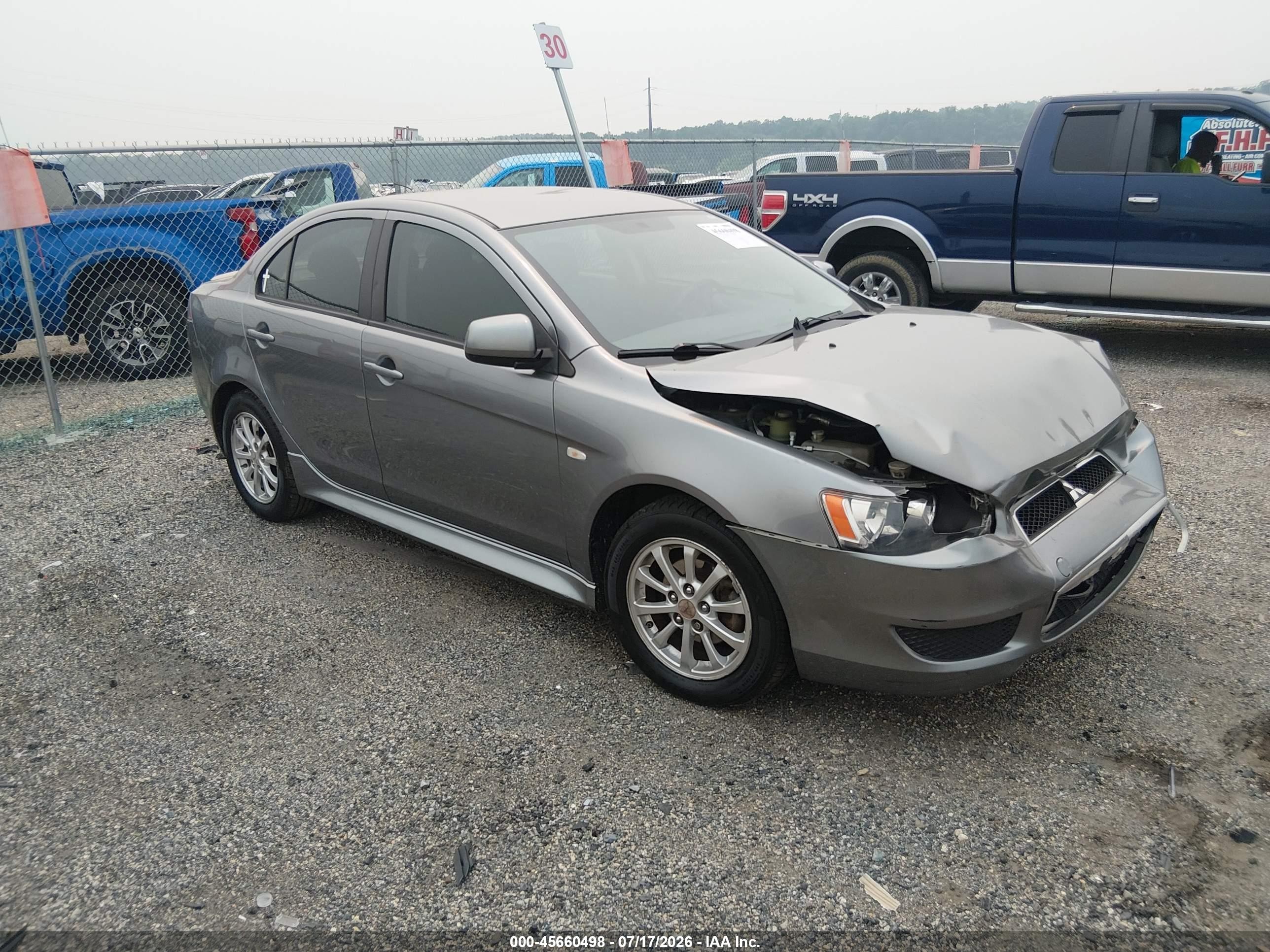2012 Mitsubishi Lancer SE, VIN JA32V2FW8CU016413 — Front end