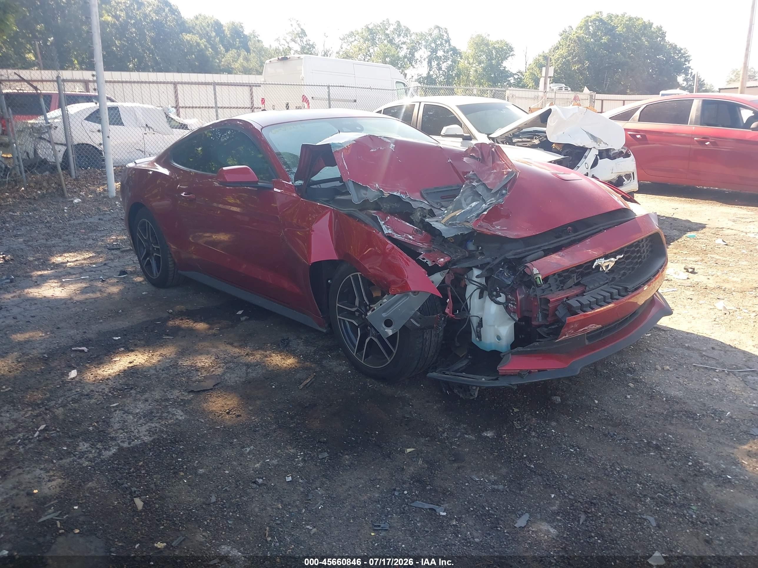 2021 Ford Mustang EcoBoost, VIN 1FA6P8TH5M5155471 — Front end