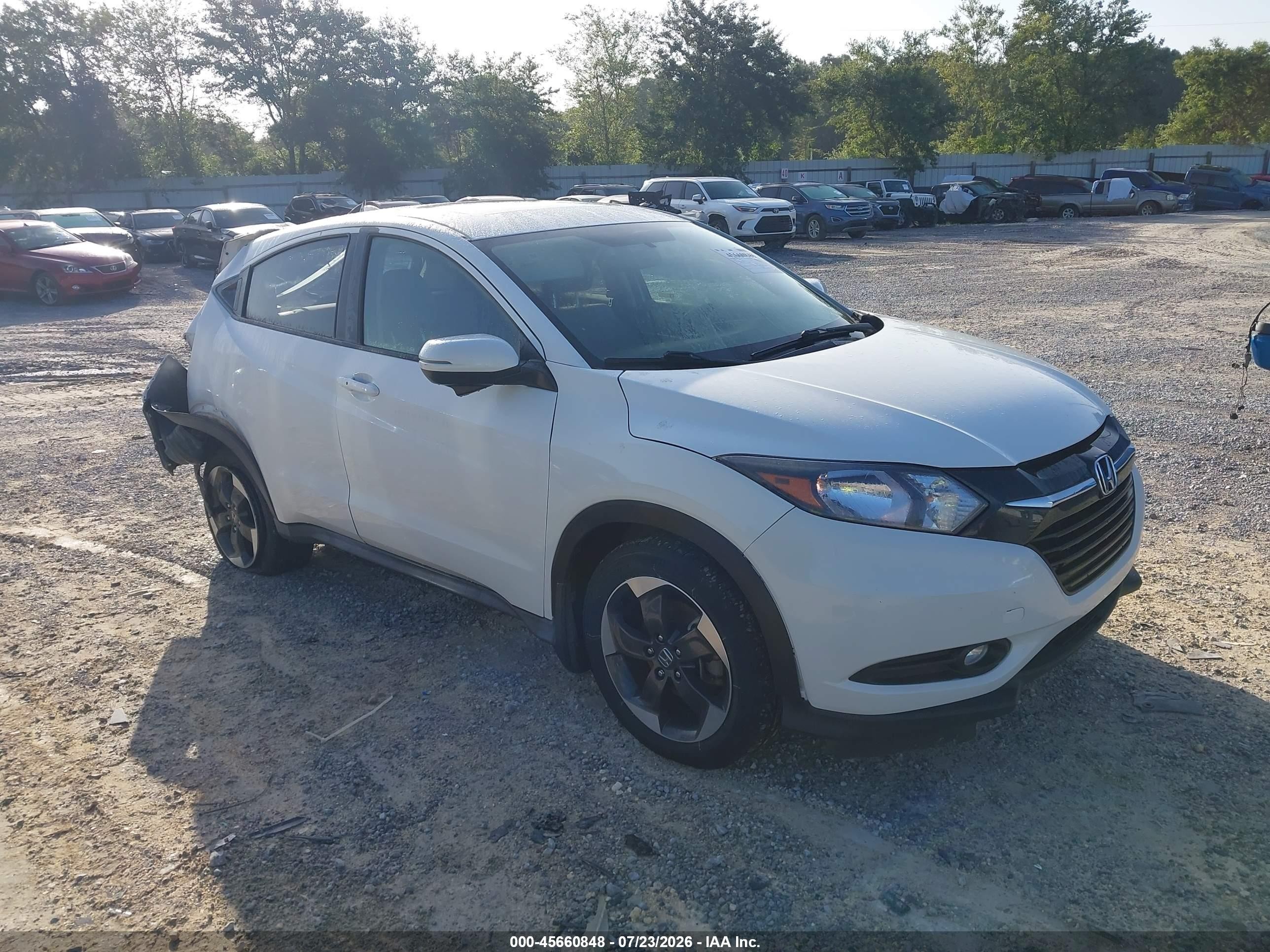 2018 Honda HR-V EX, VIN 3CZRU6H52JM709956 — Rear end