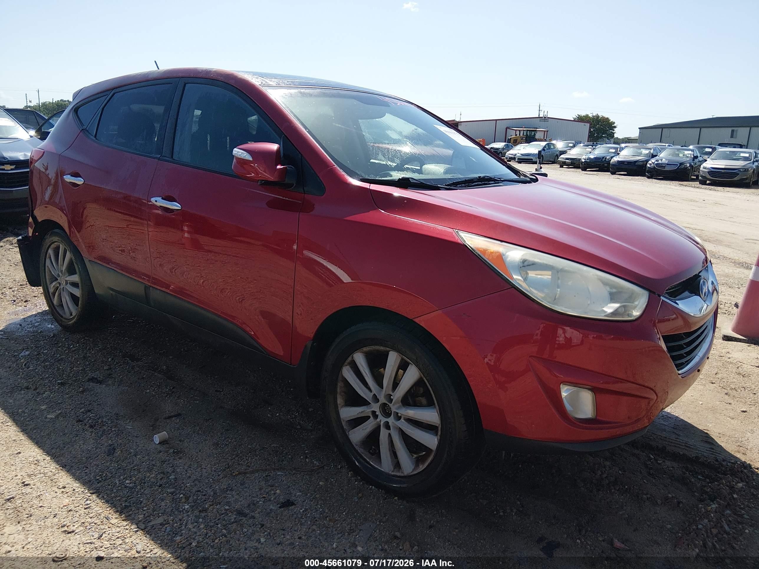 2013 Hyundai Tucson Limited, VIN KM8JU3ACXDU728129 — Rear end