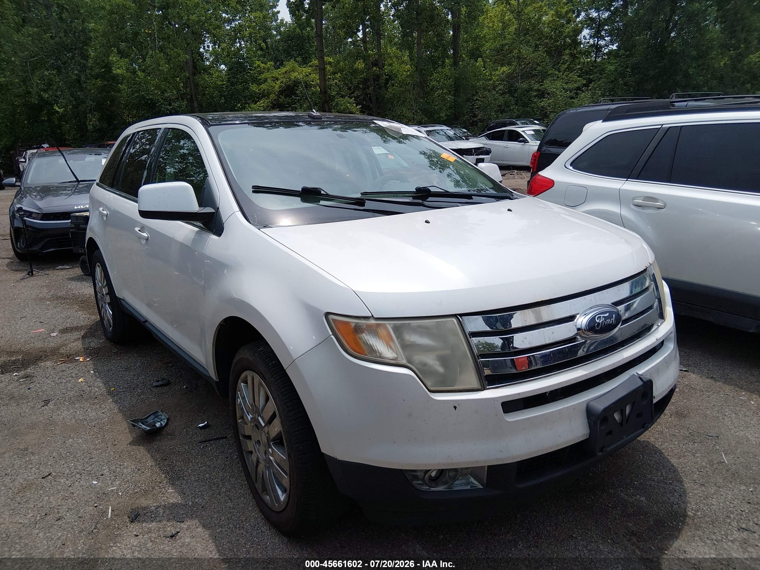 2010 Ford Edge Limited, VIN 2FMDK3KC8ABA41511 — Rear end