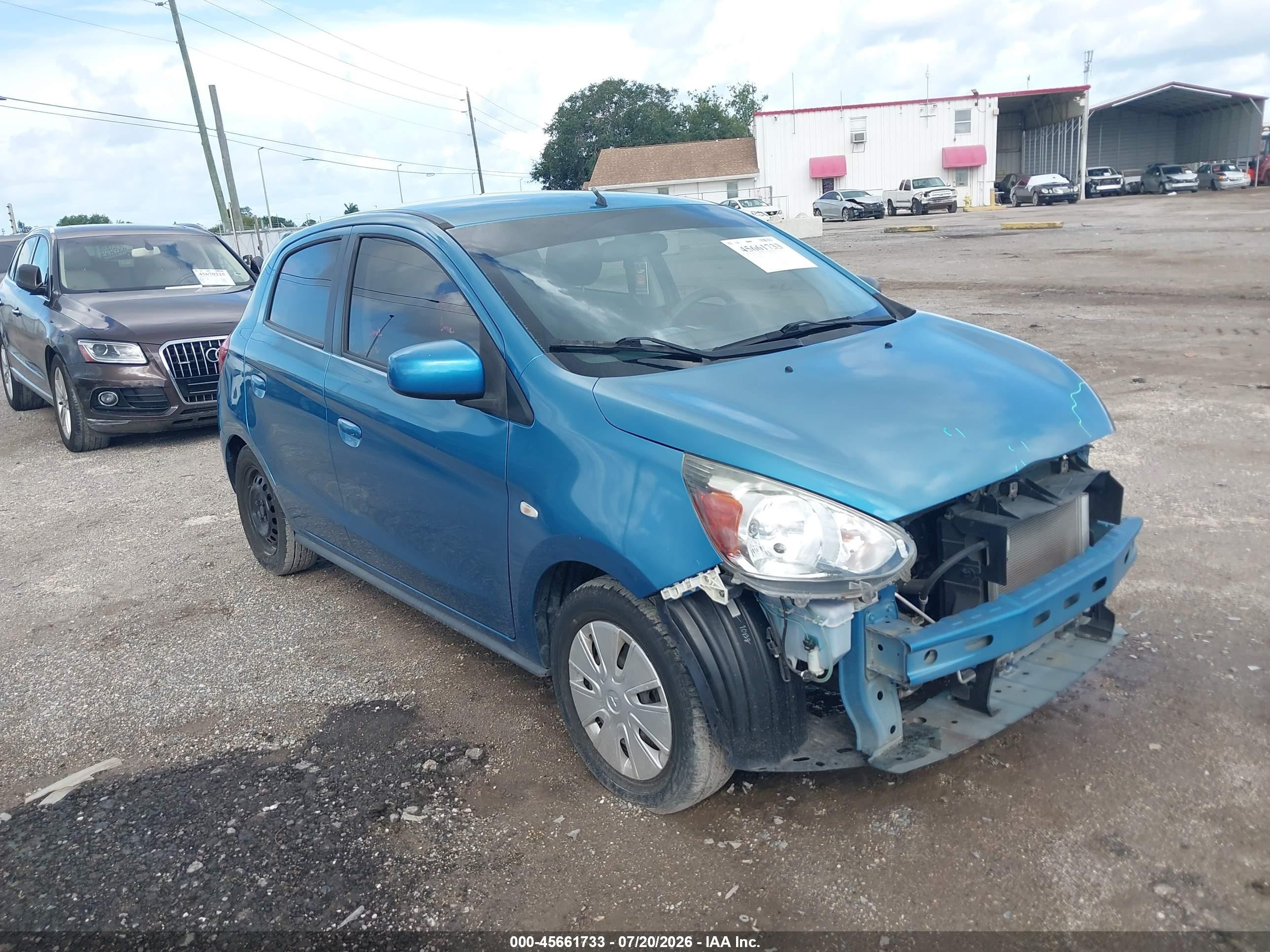 2014 Mitsubishi Mirage DE, VIN ML32A3HJ2EH006964 — Перед