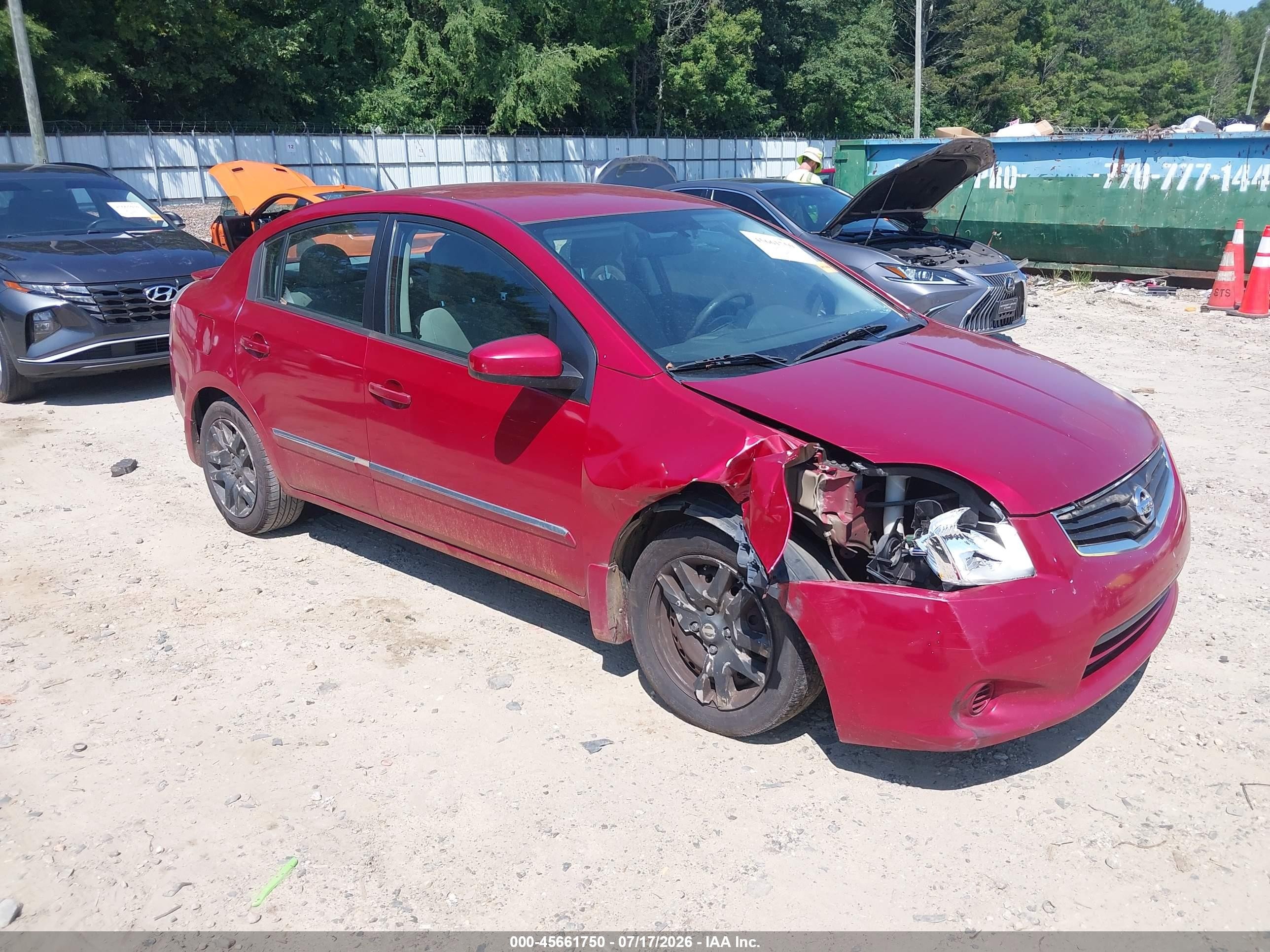 2011 Nissan Sentra SR, VIN 3N1AB6AP4BL694228 — Front end