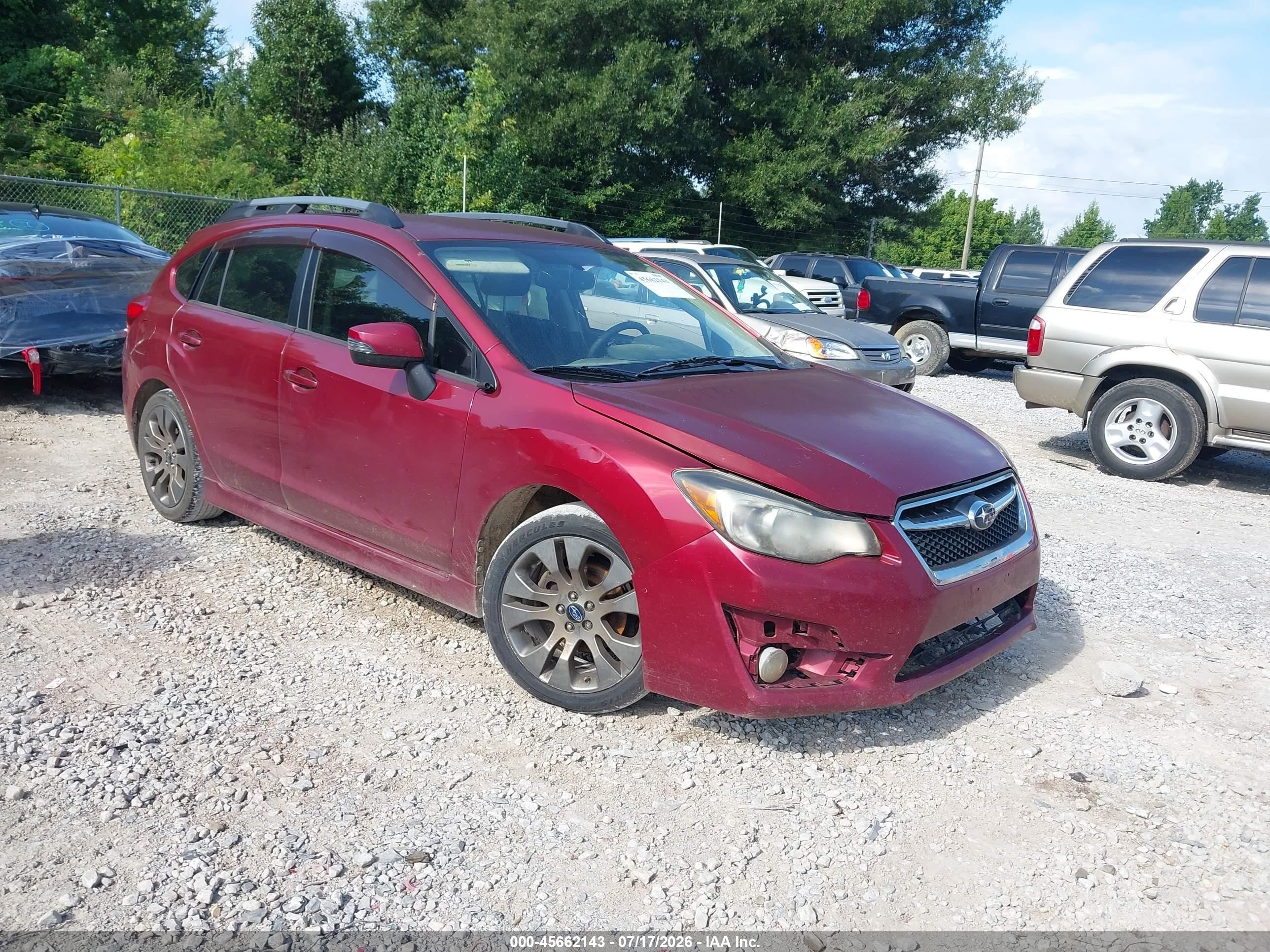 2016 Subaru Impreza Special Sports Premium, VIN JF1GPAP68G8275207 — Обычный износ