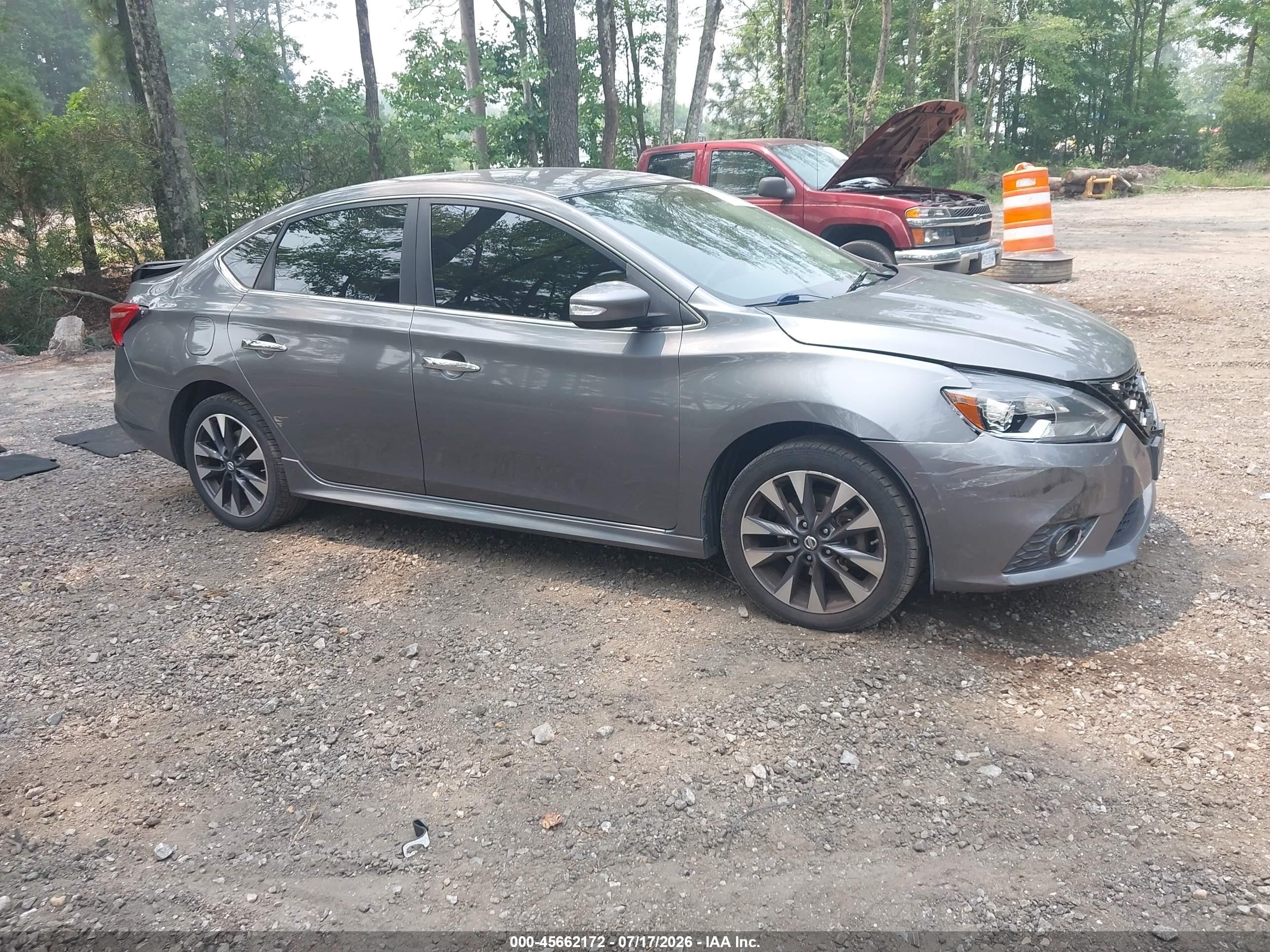 2016 Nissan Sentra SV, VIN 3N1AB7AP3GY223476 — Rear end