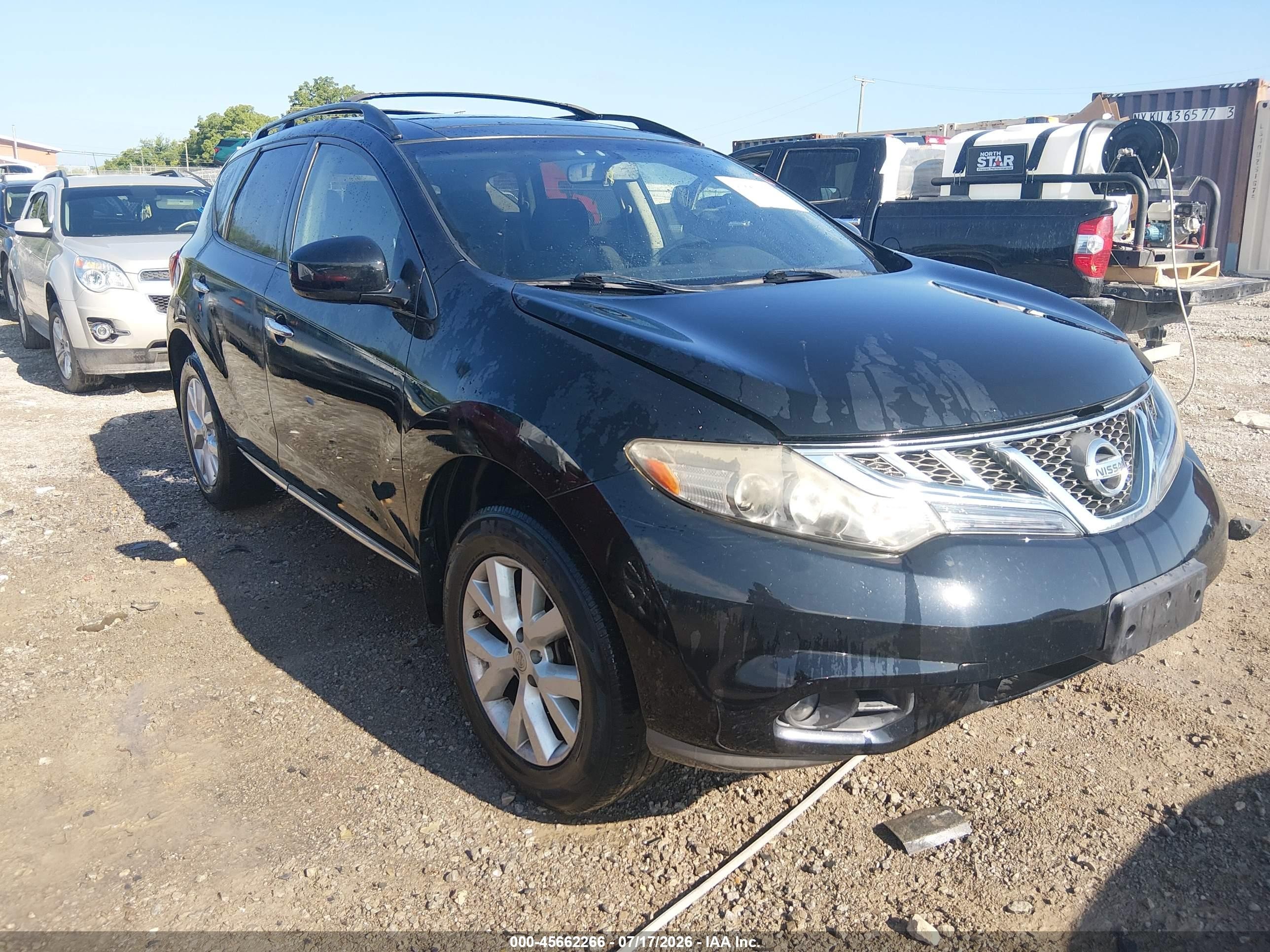2012 Nissan Murano SL, VIN JN8AZ1MWXCW230827 — Normal wear