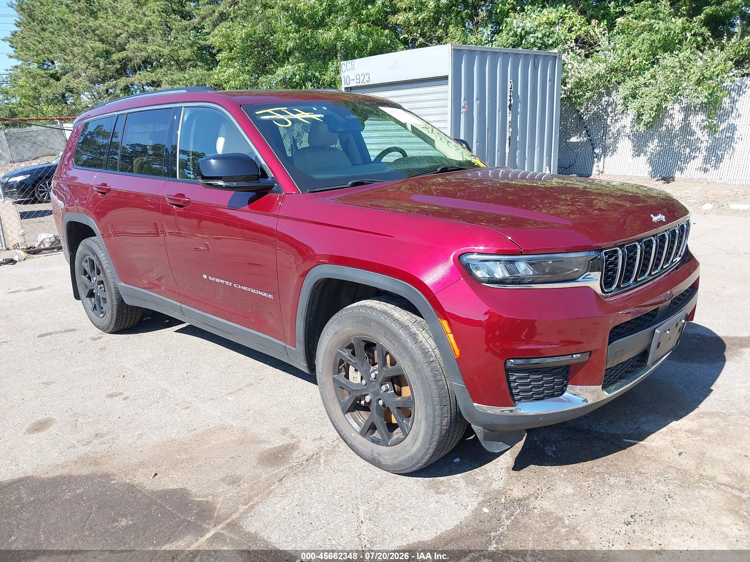 2022 Jeep Grand Cherokee Limited, VIN 1C4RJKBG1N8543862 — Water / flood