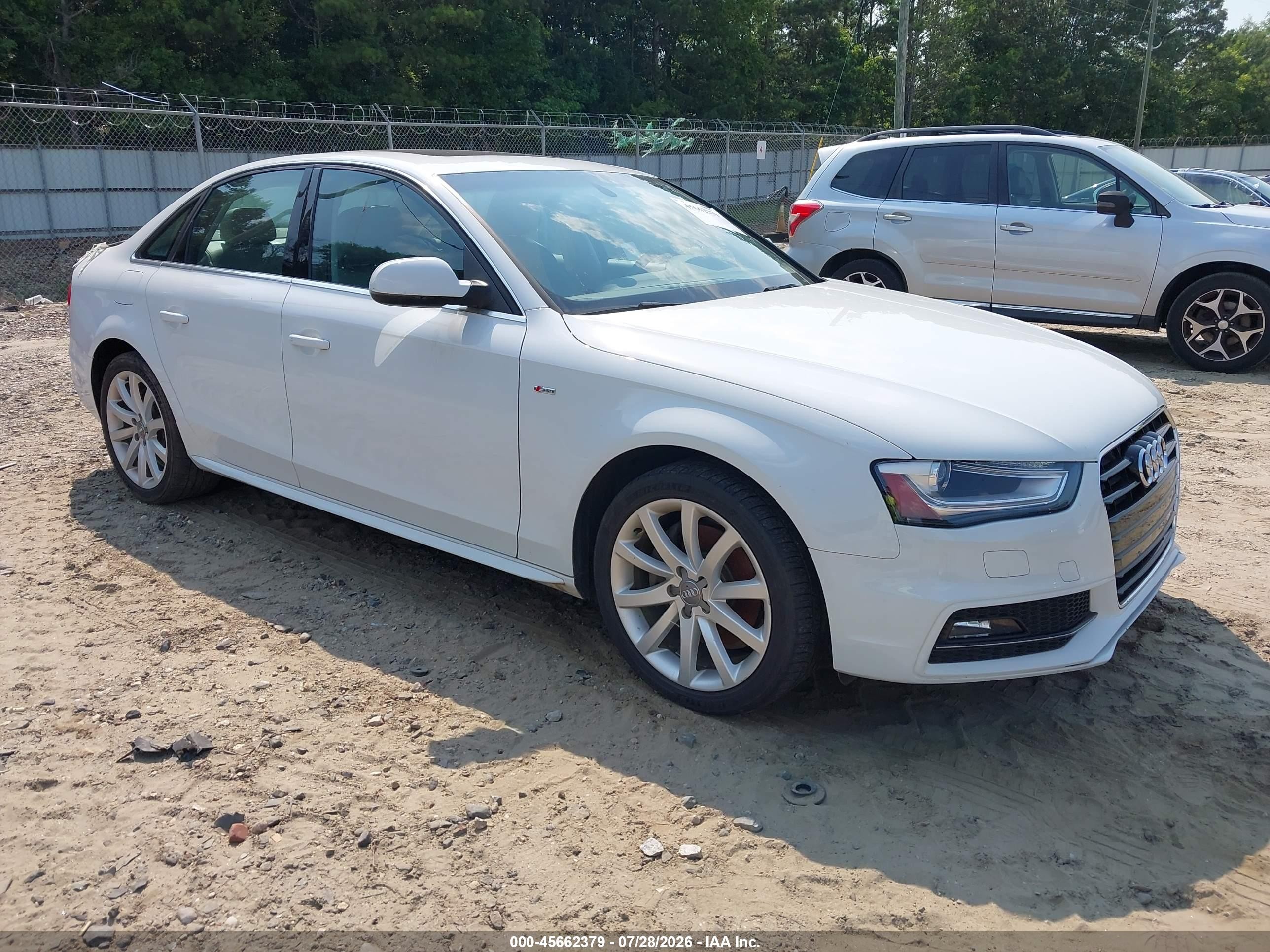 2014 Audi A4 Premium, VIN WAUAFAFL7EN018206 — Rear end