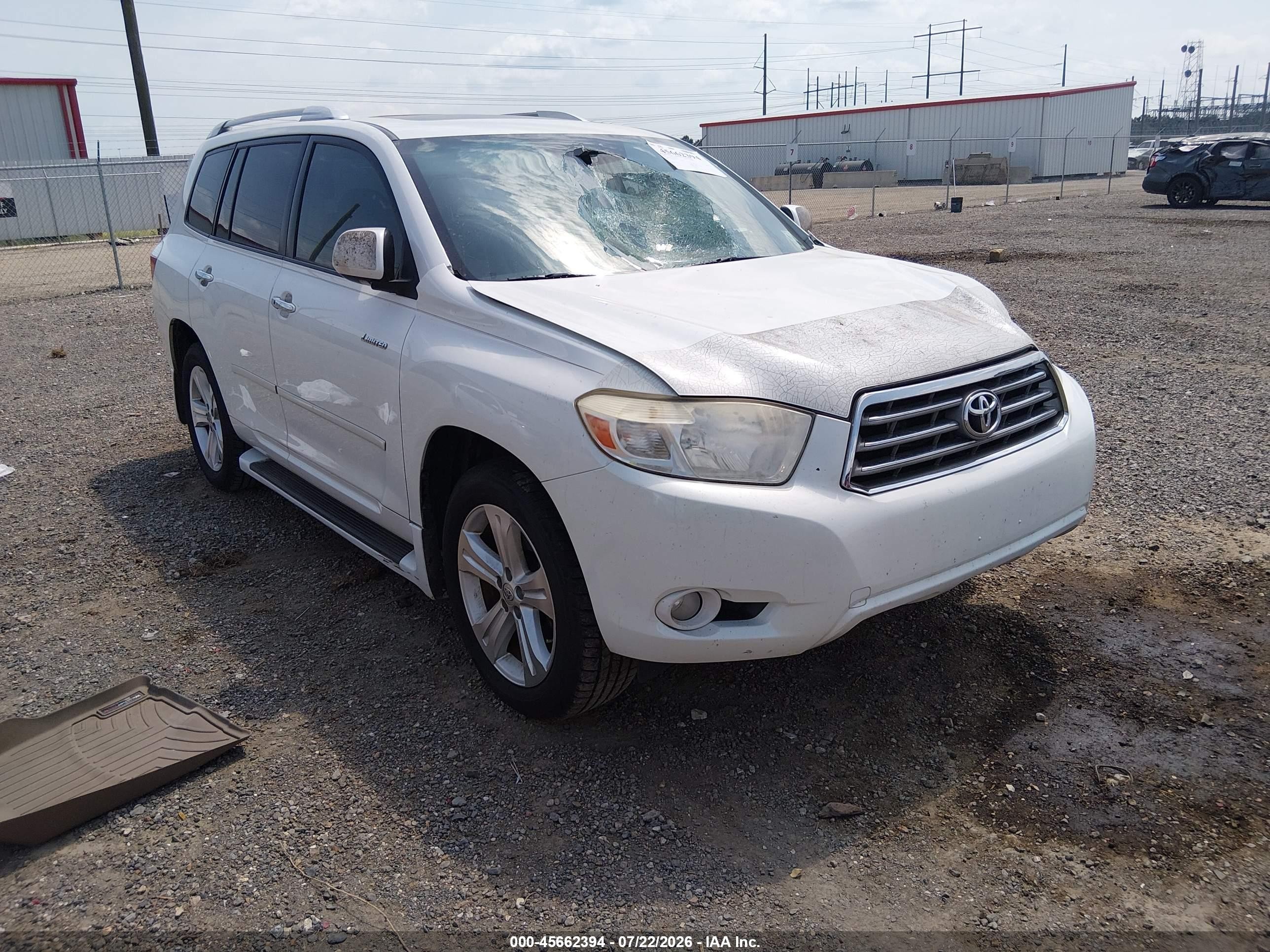 2010 Toyota Highlander Limited, VIN JTEYK3EHXA2103232 — Front end