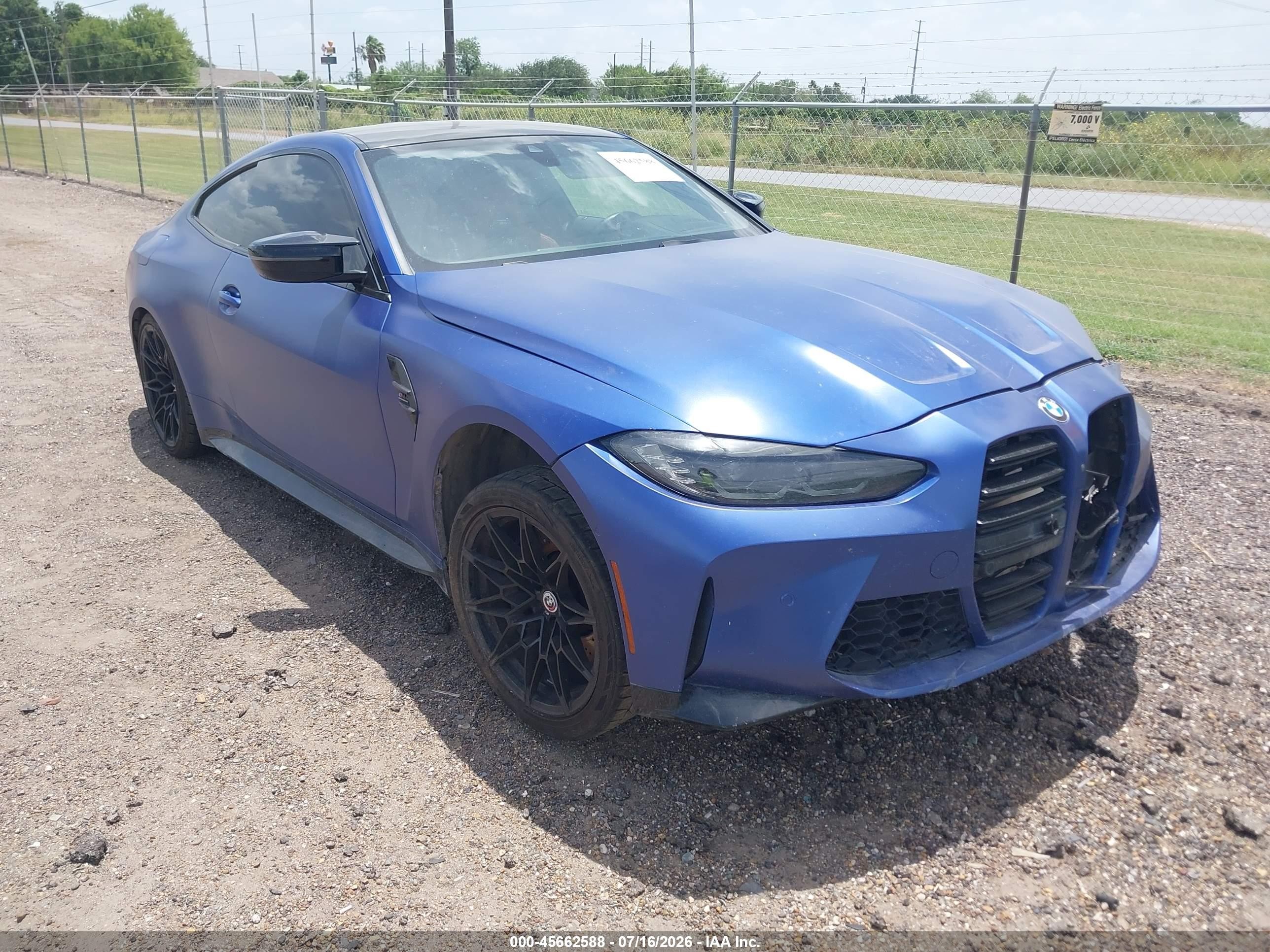 2023 BMW M4 Competition xDrive, VIN WBS43AZ06PCL38909 — Repossession