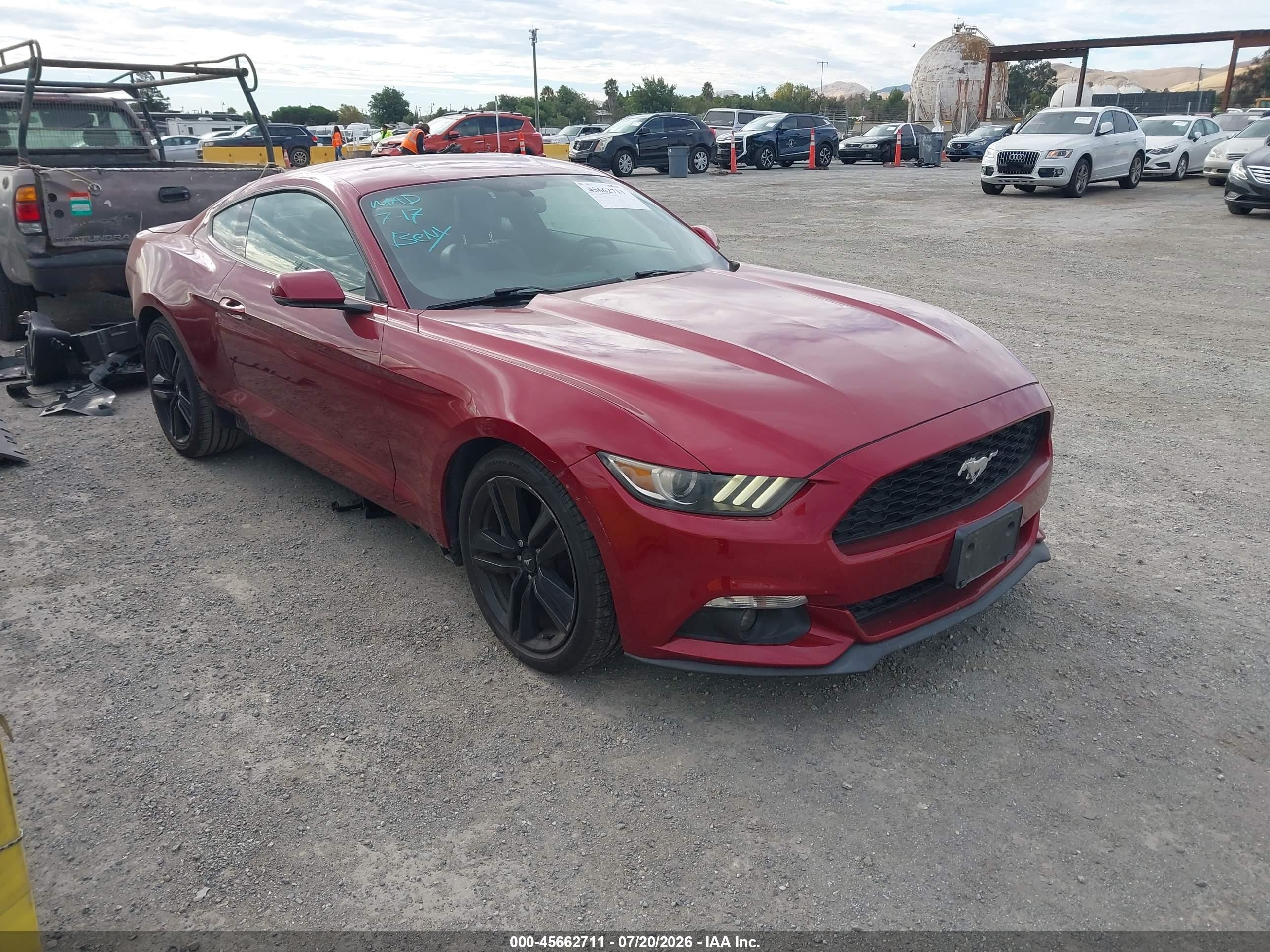 2016 Ford Mustang EcoBoost Premium, VIN 1FA6P8TH5G5290681 — Rear end