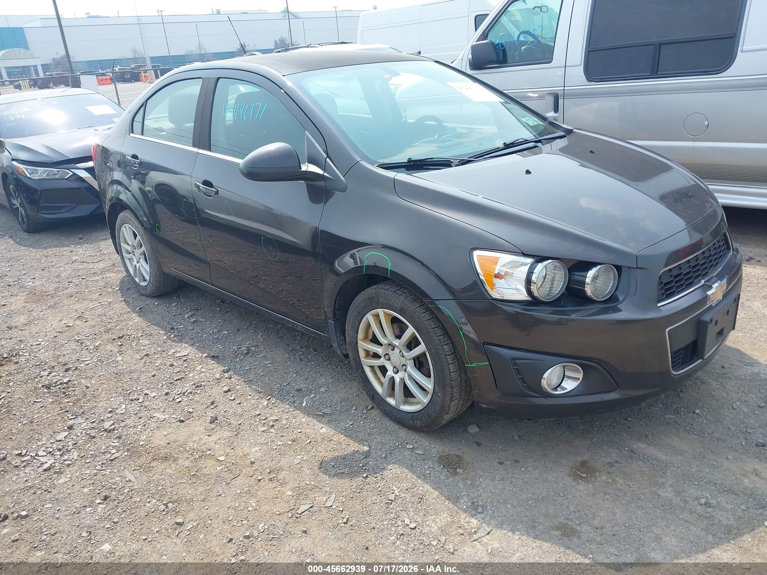 2016 Chevrolet Sonic LT, VIN 1G1JC5SG5G4117961 — Not stated