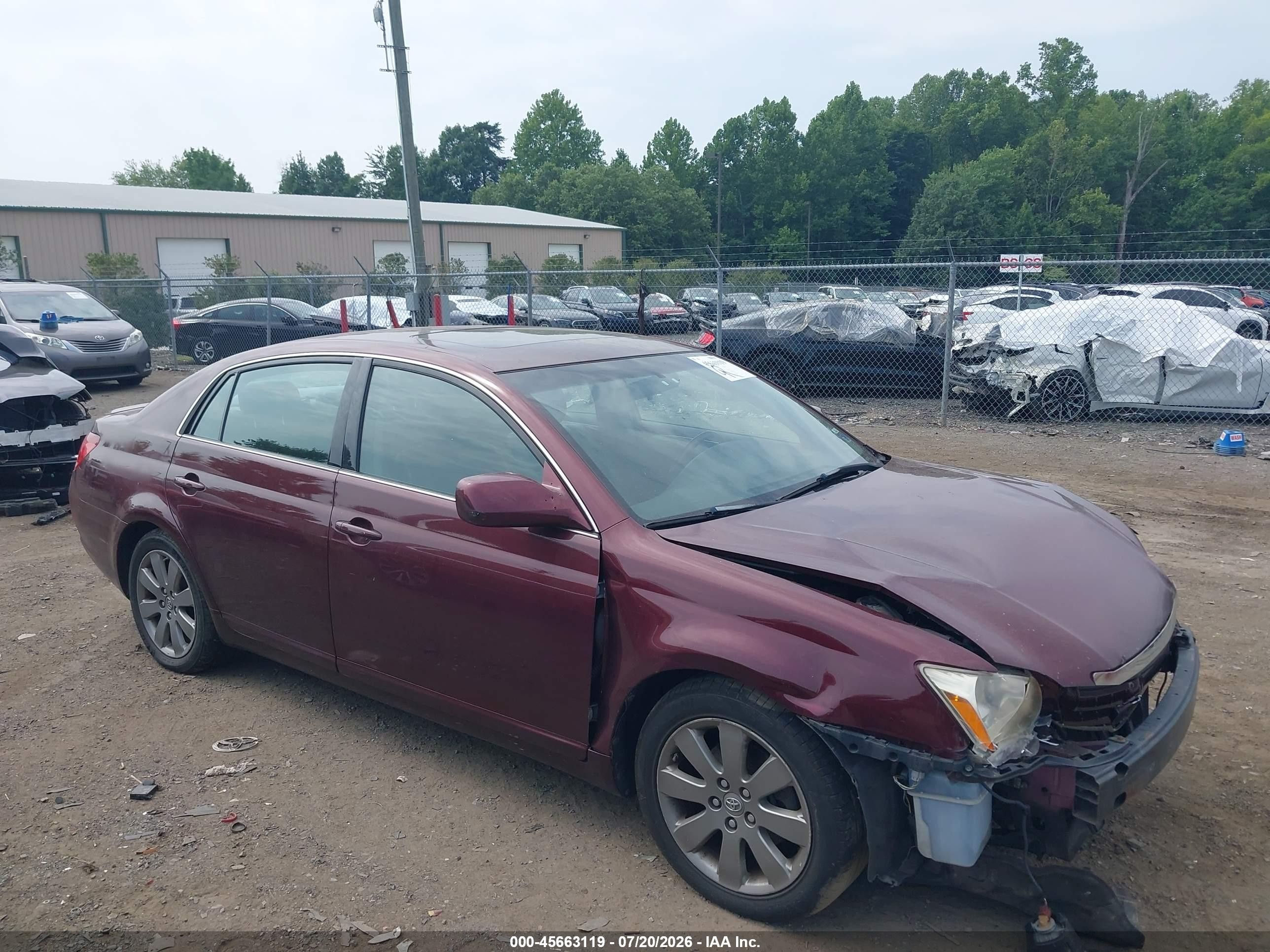 2007 Toyota Avalon XL, VIN 4T1BK36B67U195467 — Front end