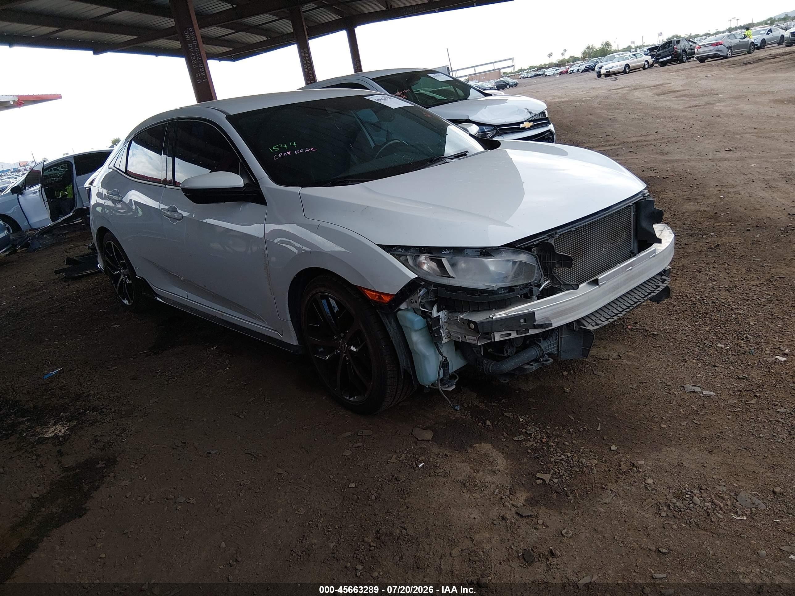 2021 Honda Civic Sport, VIN SHHFK7H43MU215625 — Front end