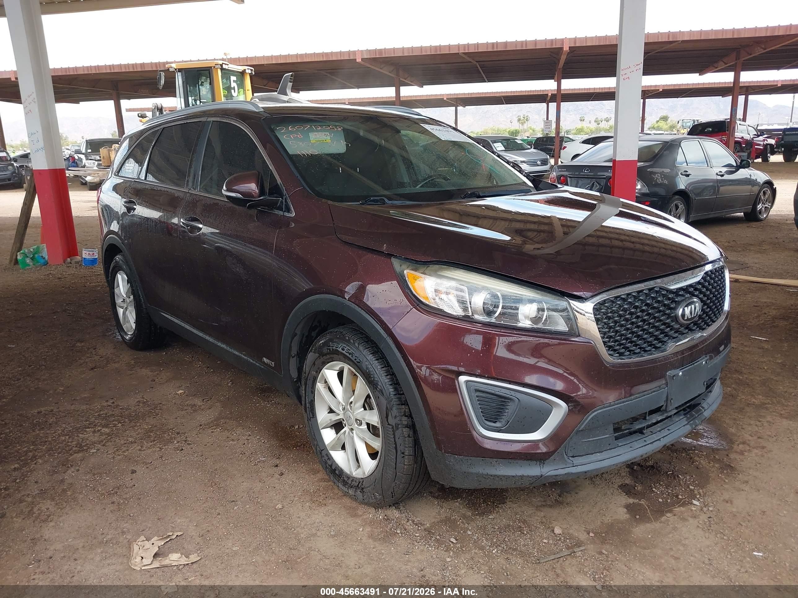 2016 Kia Sorento LX, VIN 5XYPGDA3XGG065307 — Normal wear