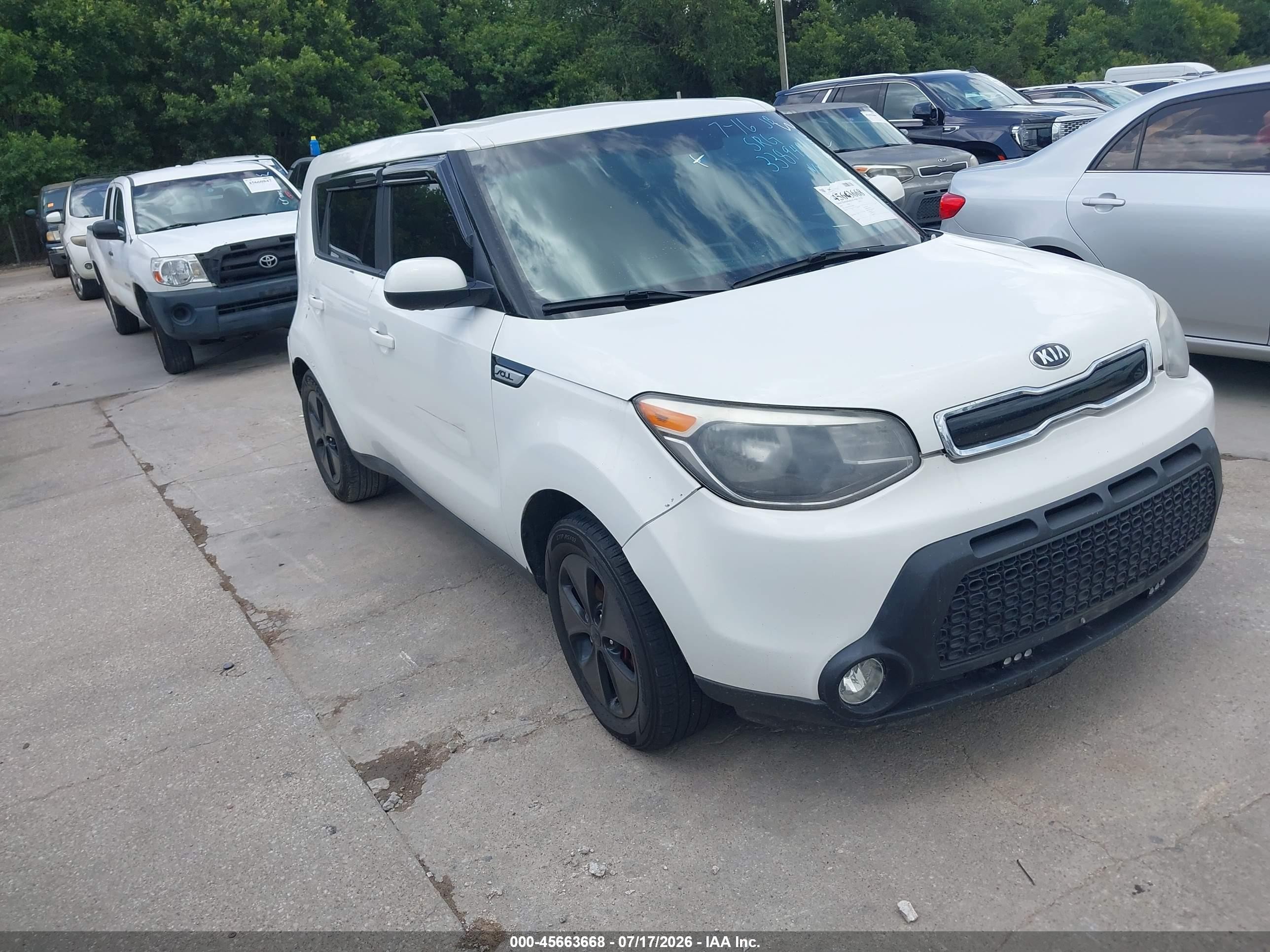 2016 Kia Soul, VIN KNDJN2A25G7338948 — Repossession