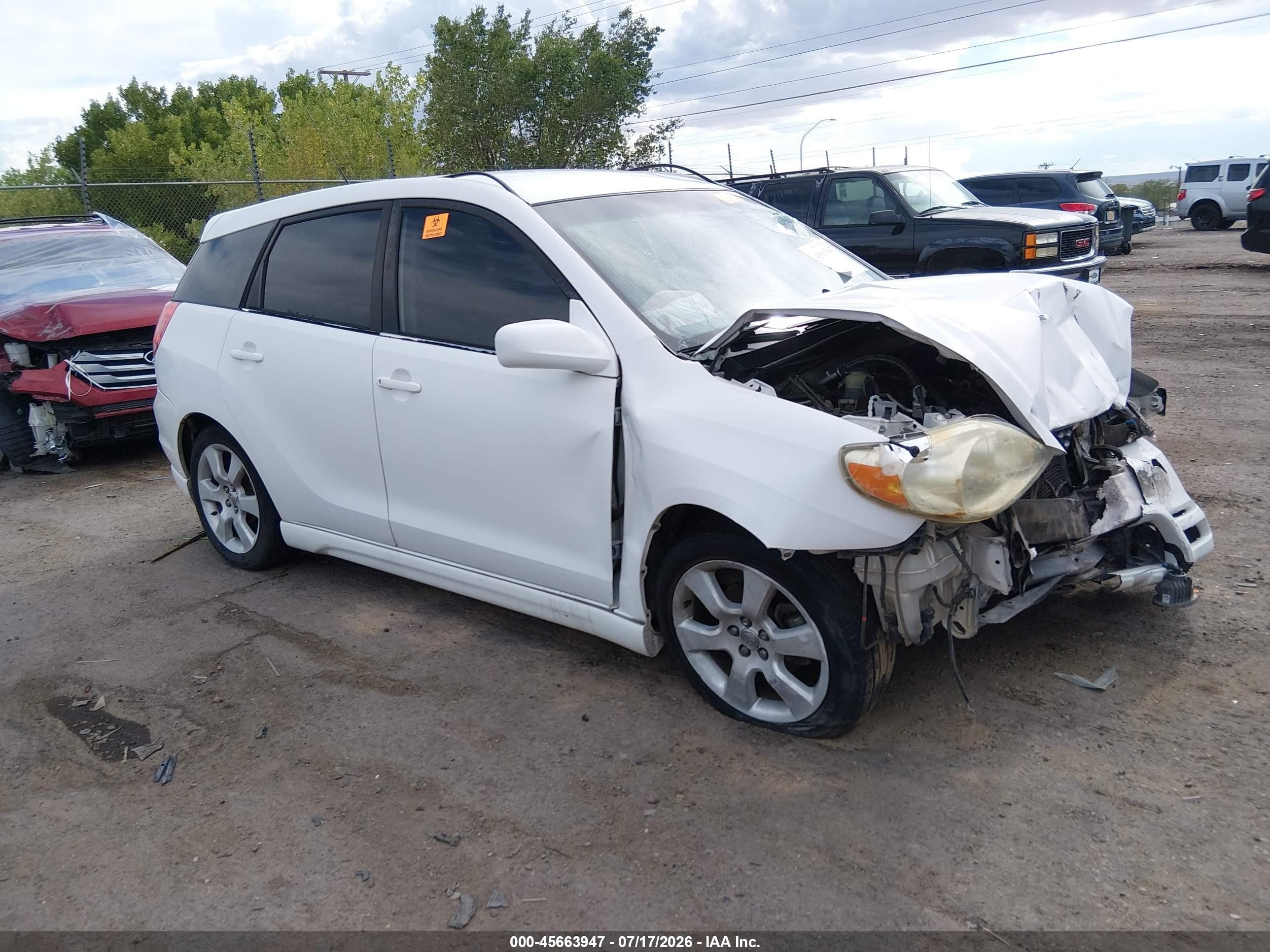 2003 Toyota Matrix Std, VIN 2T1KR32E53C107046 — Biohazard / chemical