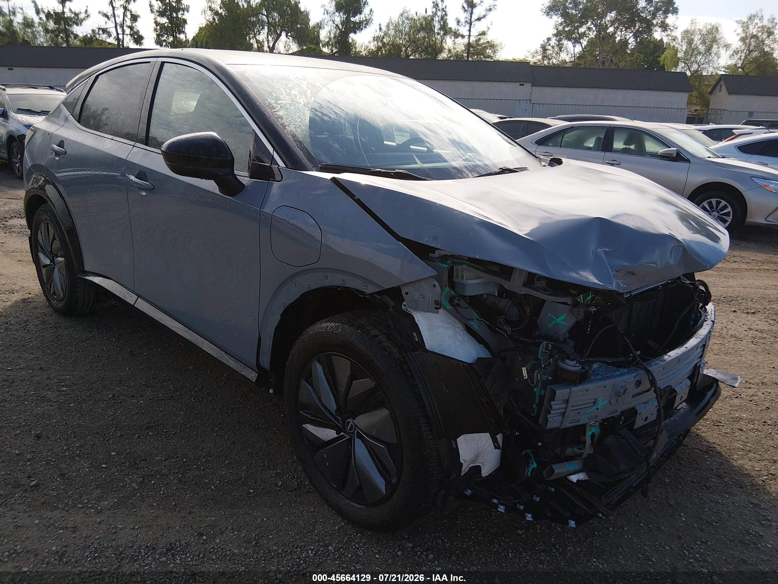 2025 Nissan ARIYA Engage, VIN JN8AF0BE3SM461382 — Front end