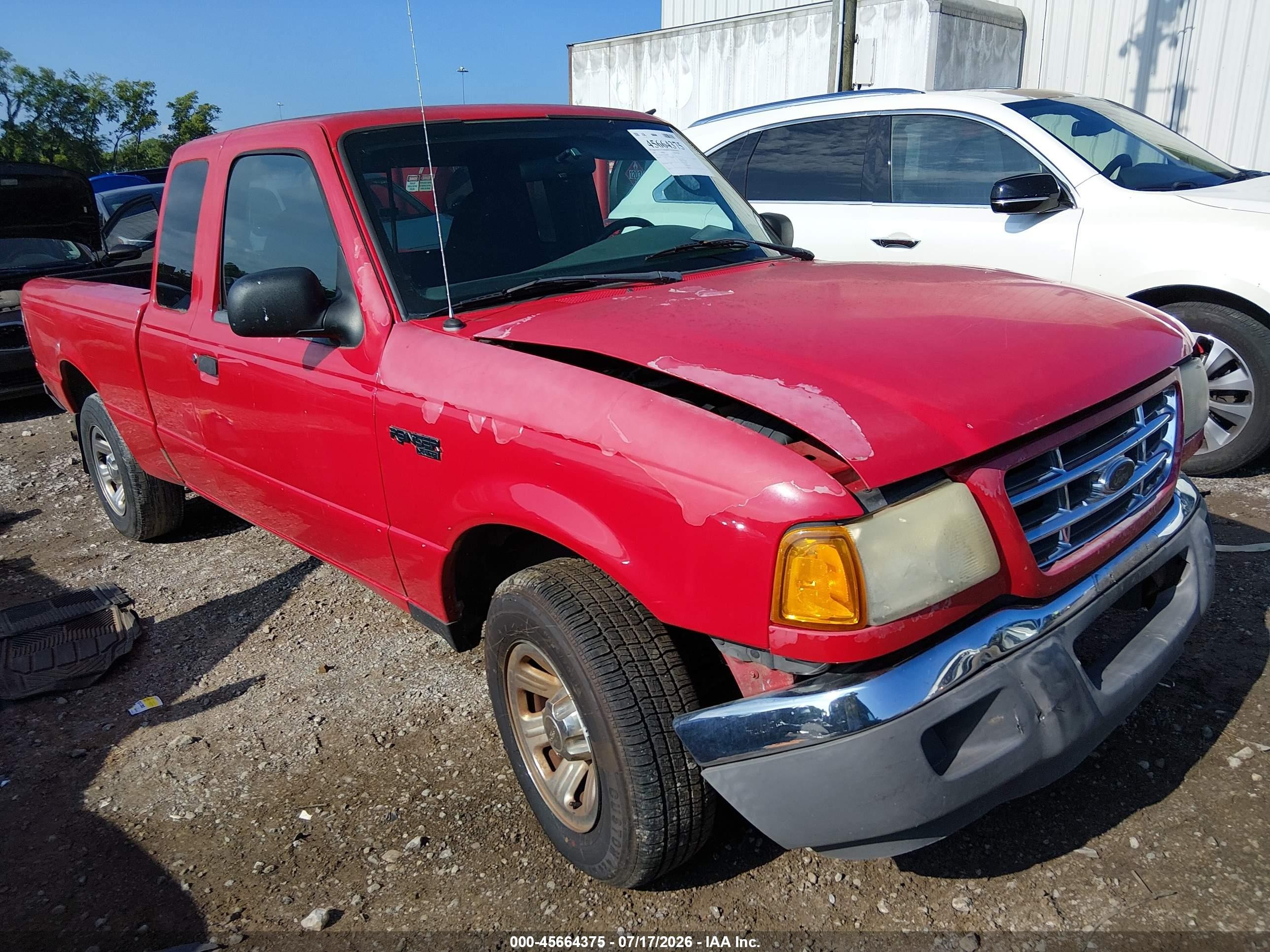 2003 Ford Ranger XL Fleet, VIN 1FTYR44V53PA84589 — Front end