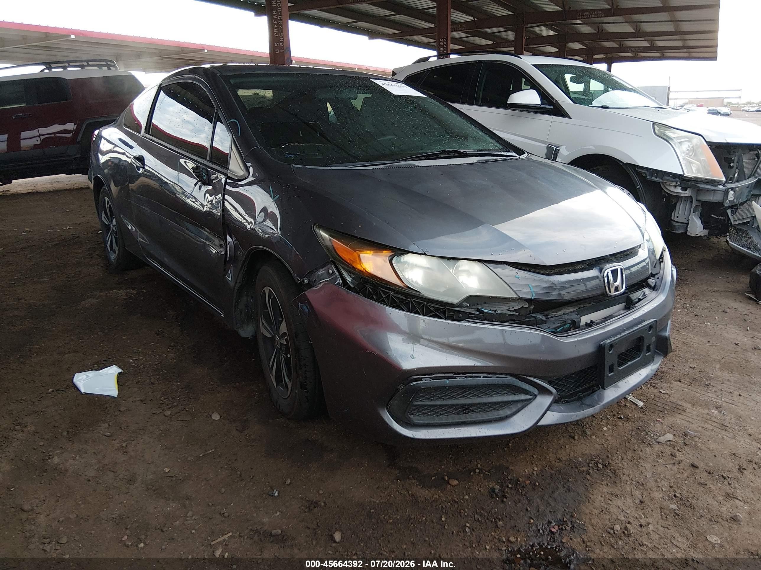 2014 Honda Civic EX, VIN 2HGFG3B85EH515140 — Side
