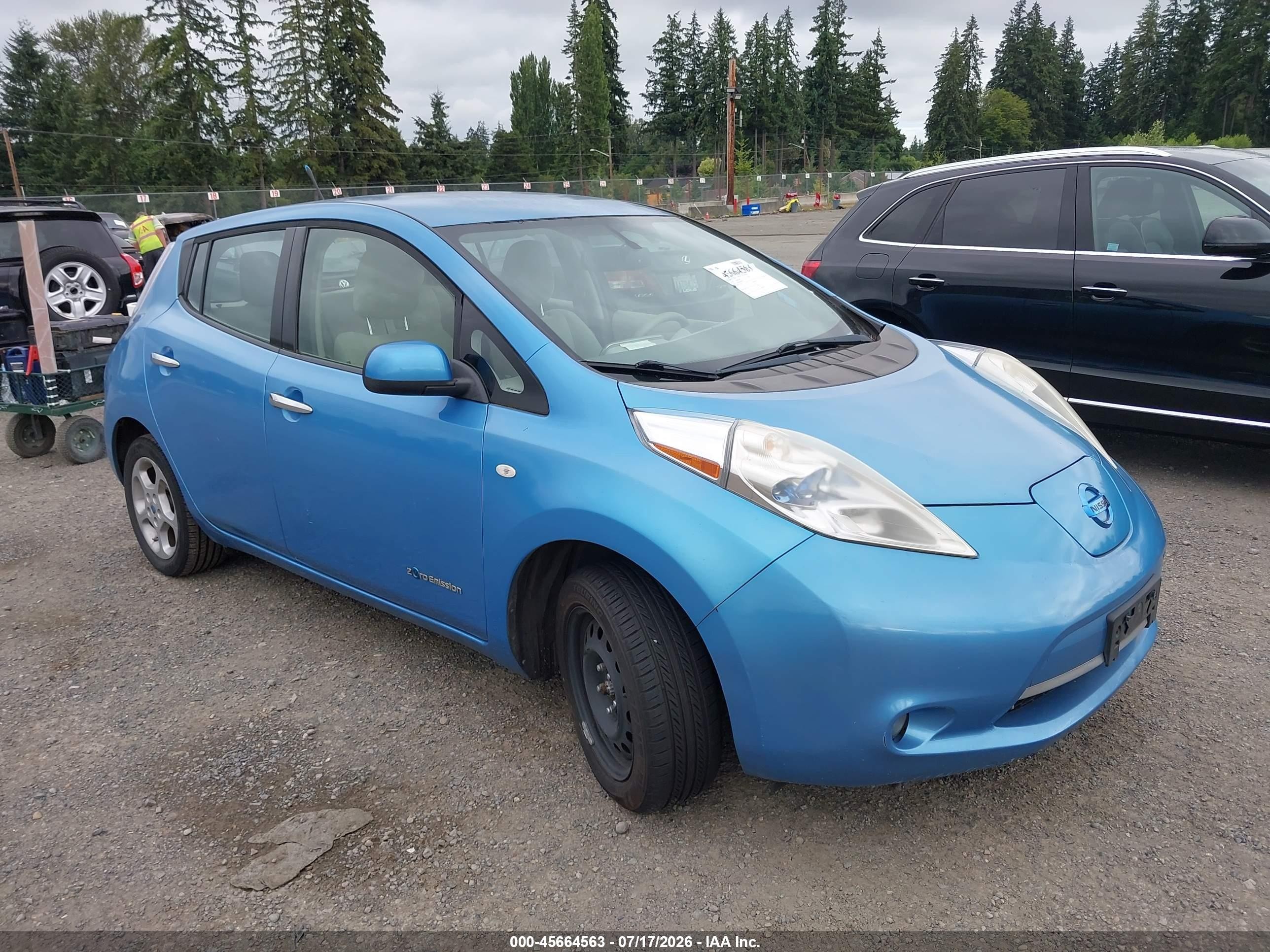 2011 Nissan LEAF SL, VIN JN1AZ0CP0BT009336 — Обычный износ
