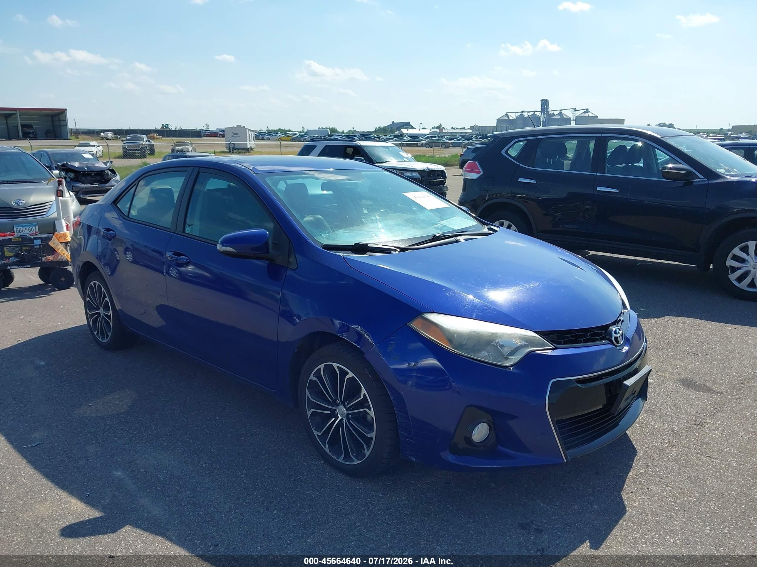 2014 Toyota Corolla S Plus, VIN 2T1BURHE0EC211763 — Rear end