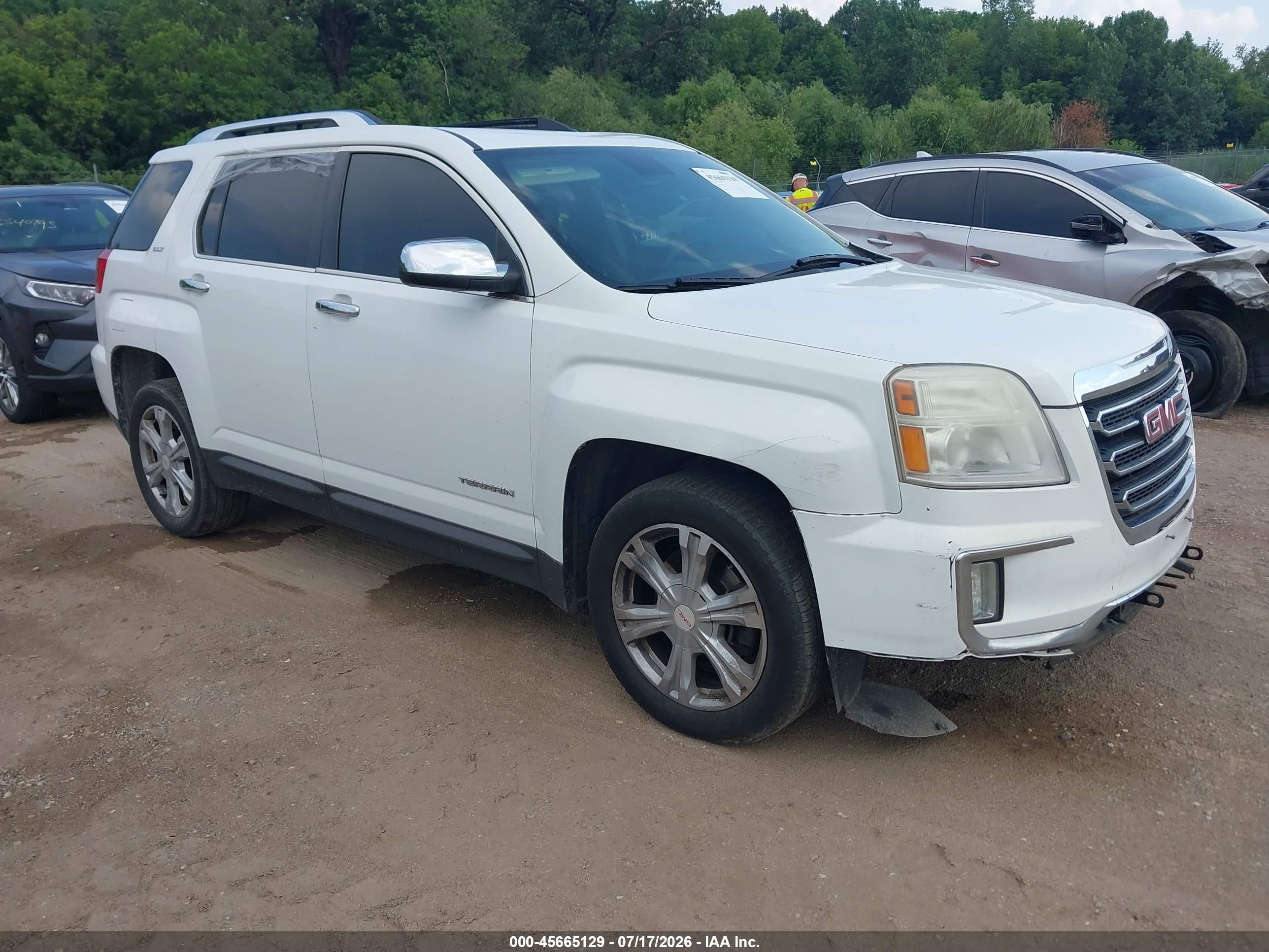 2016 GMC Terrain SLT, VIN 2GKFLPE31G6269417 — Roof