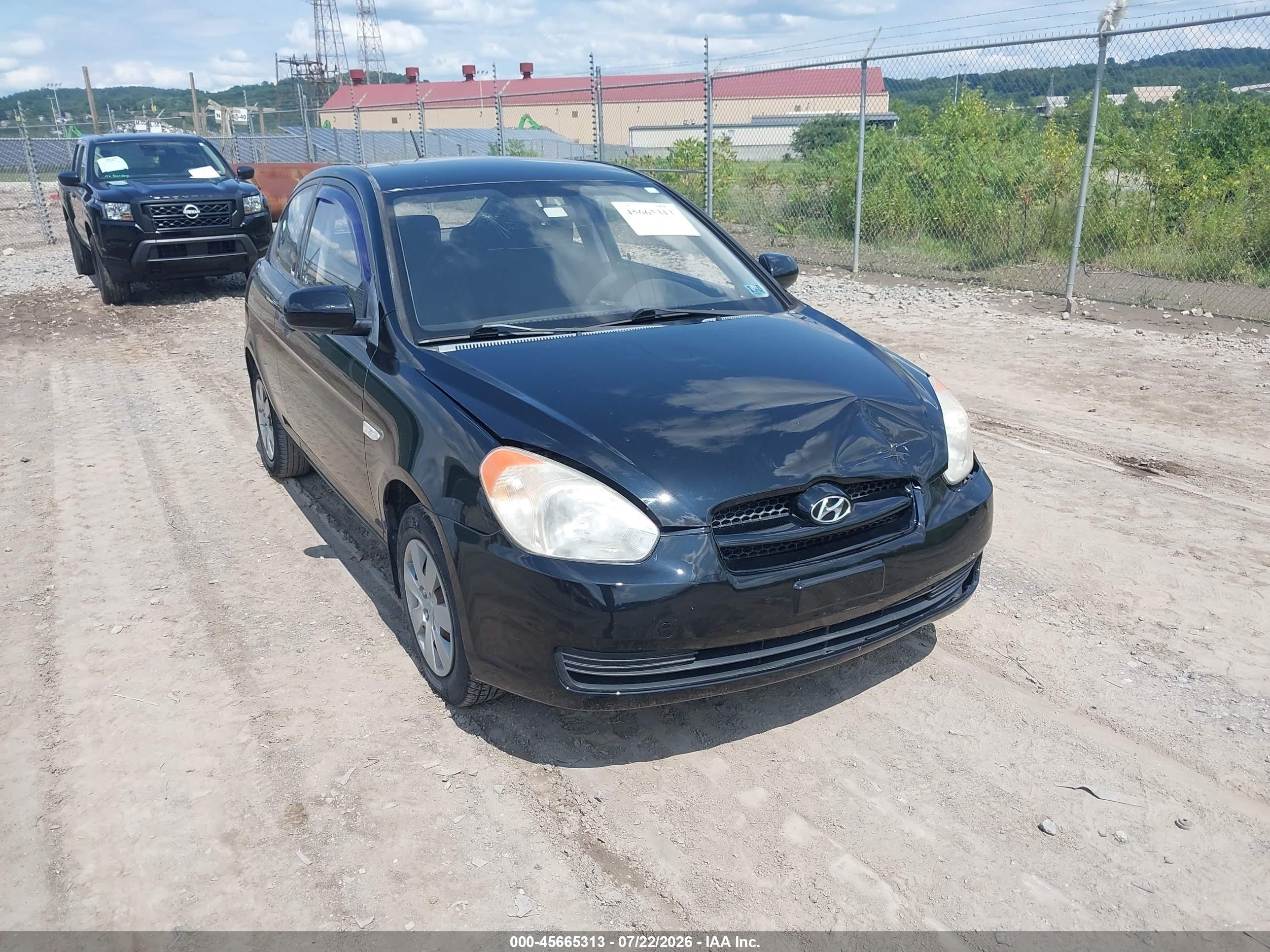 2010 Hyundai Accent GS, VIN KMHCM3AC8AU149466 — Front end