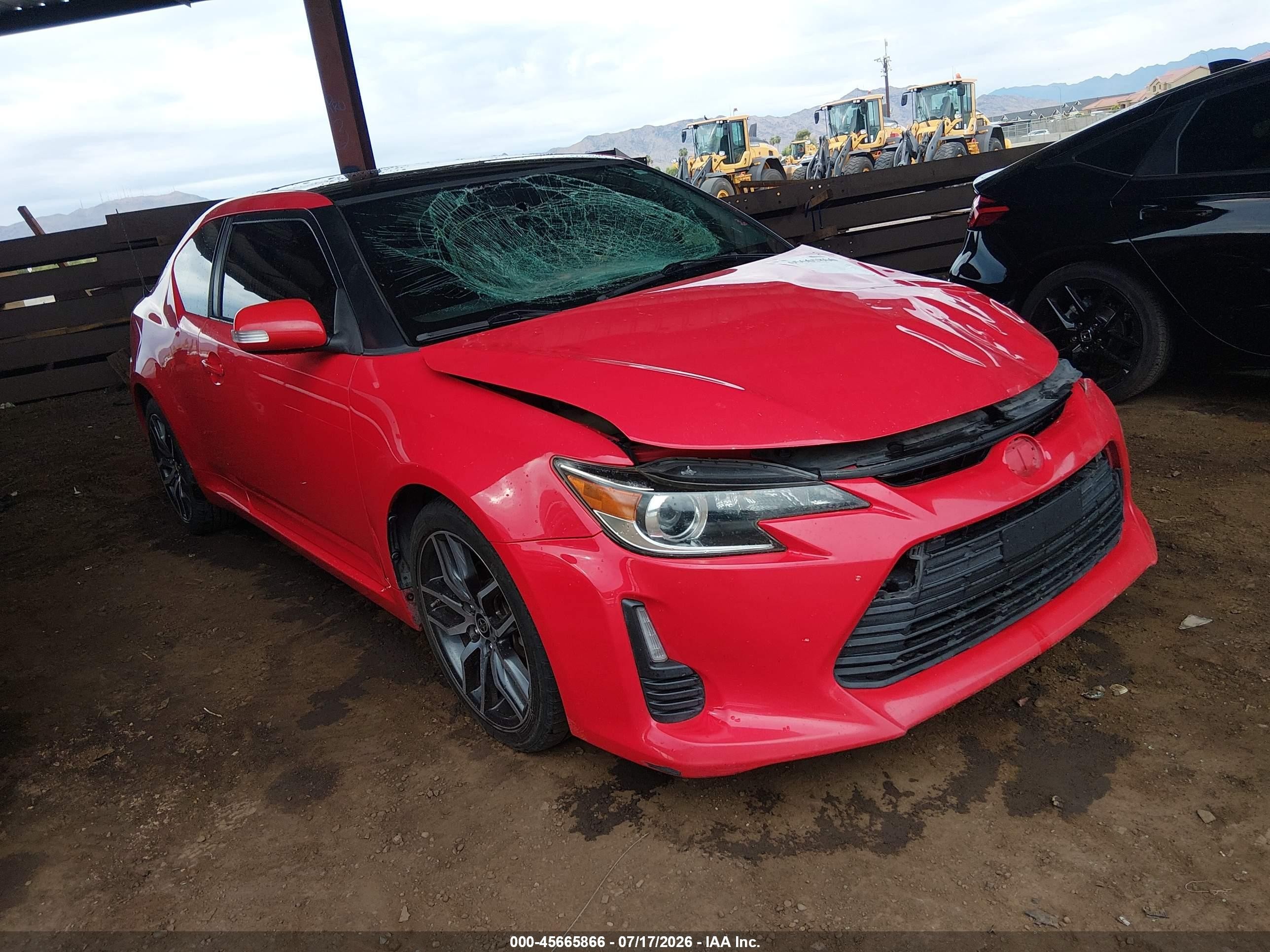 2015 Scion tC, VIN JTKJF5C7XFJ001225 — Front end