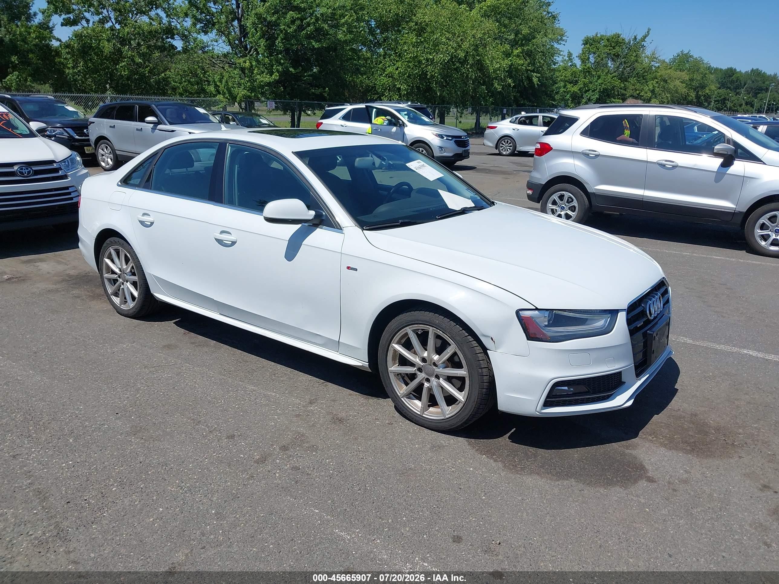 2015 Audi A4 Premium Plus, VIN WAUFFAFL4FN007204 — Side