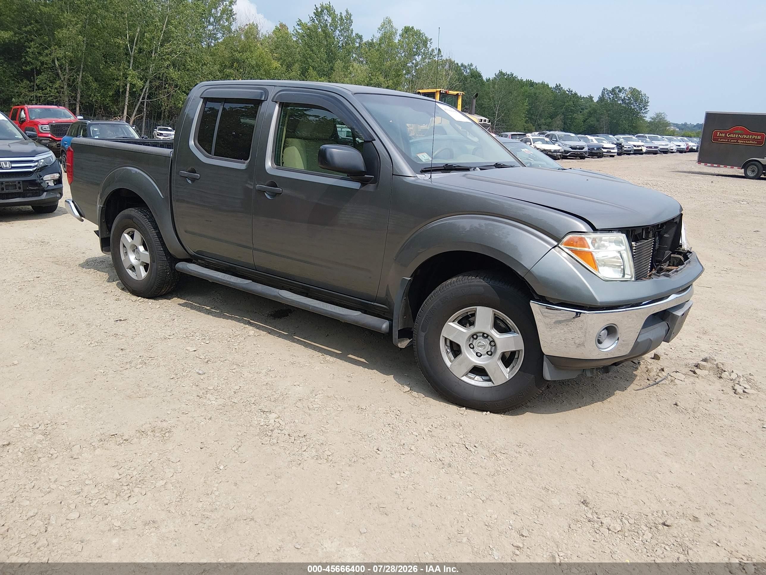 2007 Nissan Frontier LE, VIN 1N6AD07W87C400980 — Front end