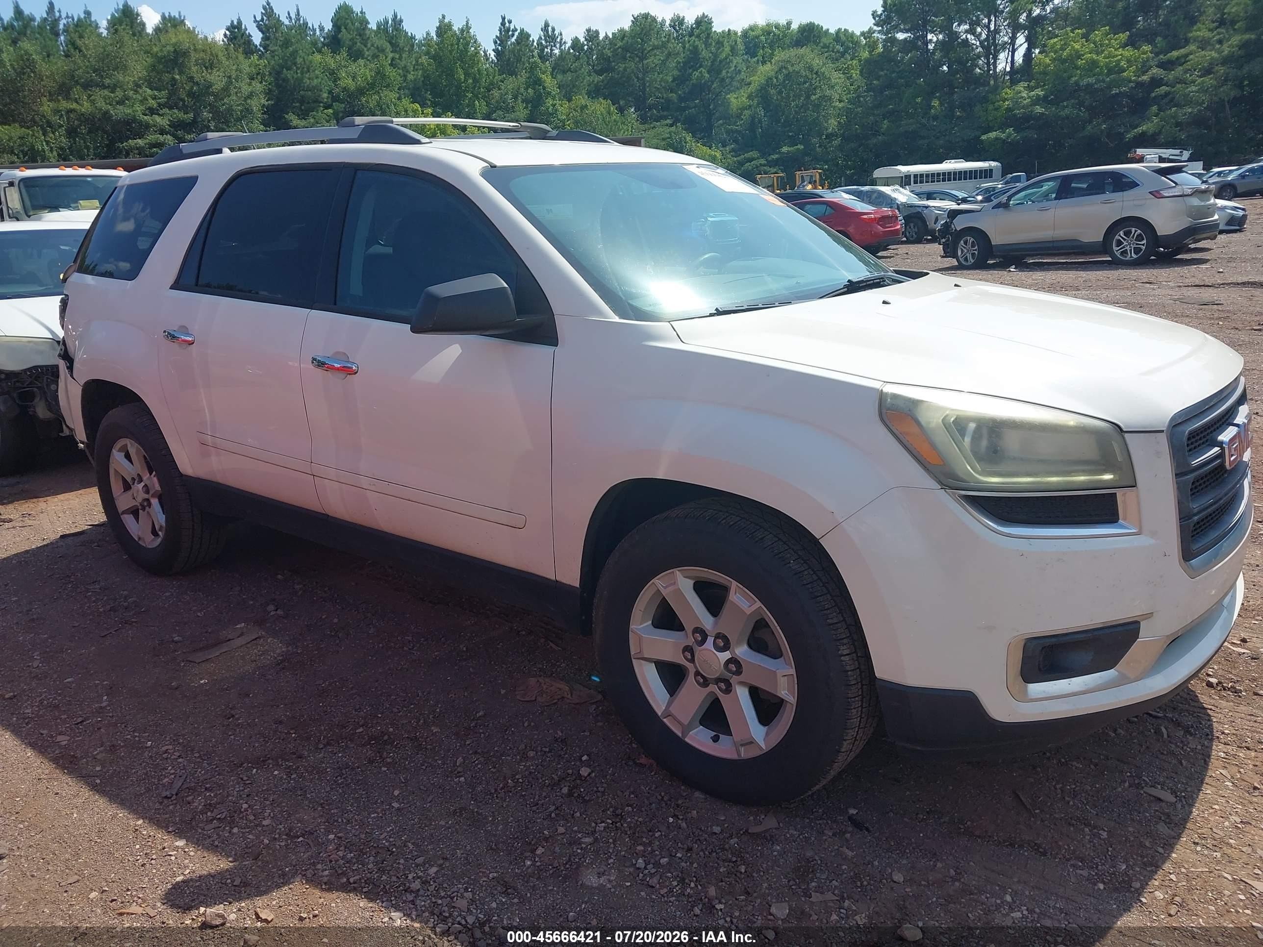 2014 GMC Acadia SLE, VIN 1GKKRNED8EJ268677 — Rear end