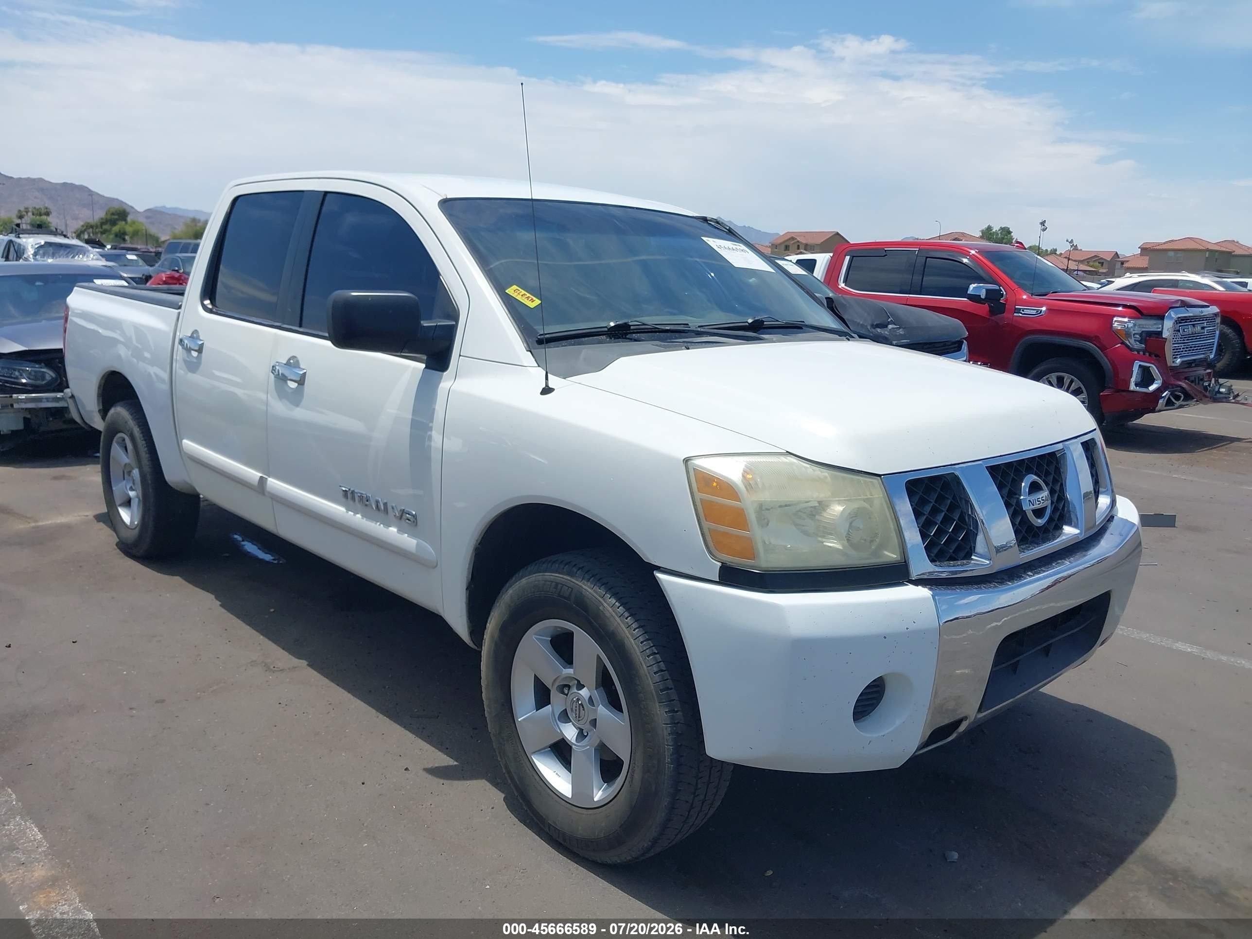 2006 Nissan Titan SE, VIN 1N6AA07A56N510496 — Rear end