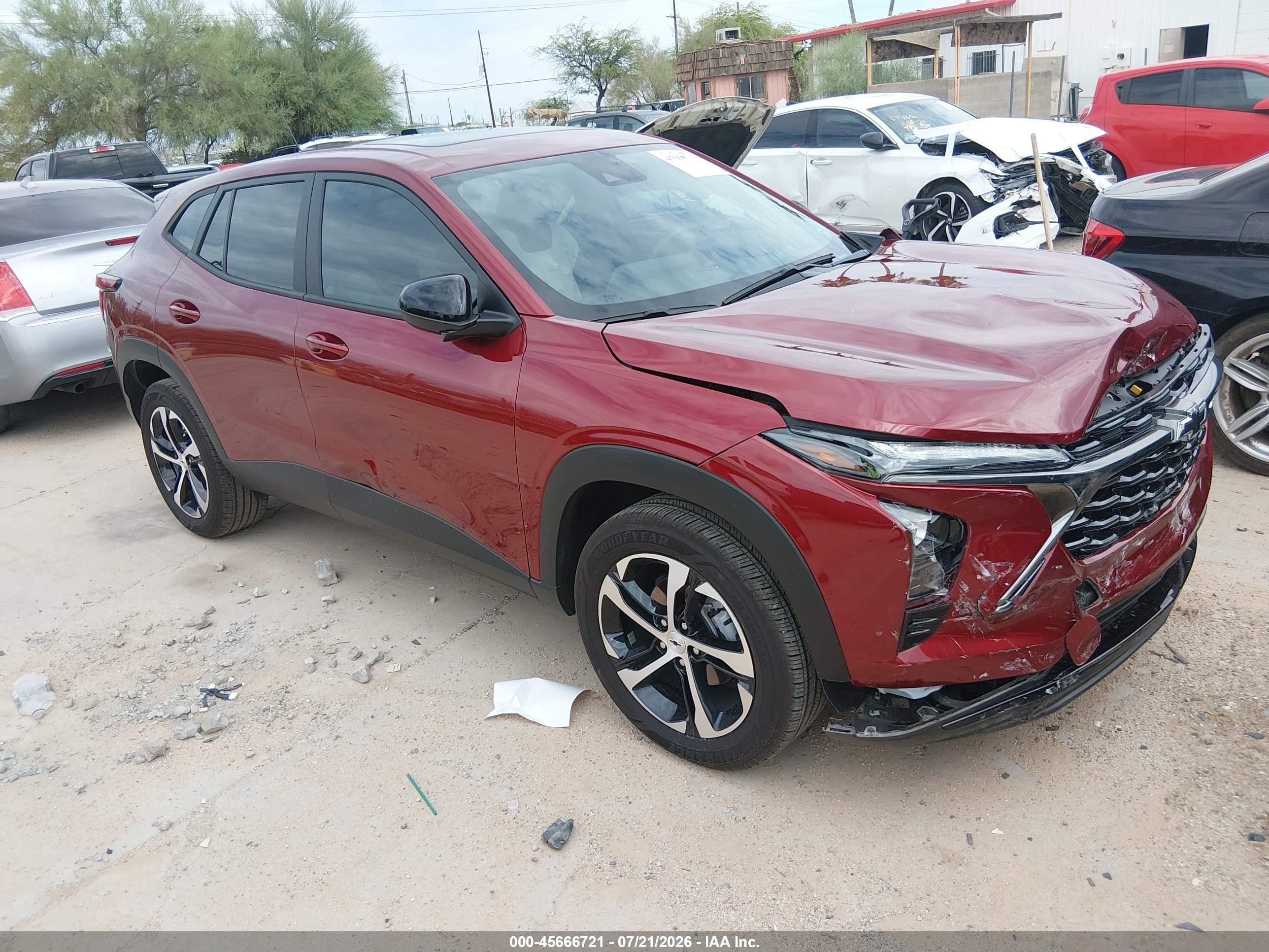 2025 Chevrolet Trax 1RS, VIN KL77LGEP2SC165387 — Front end
