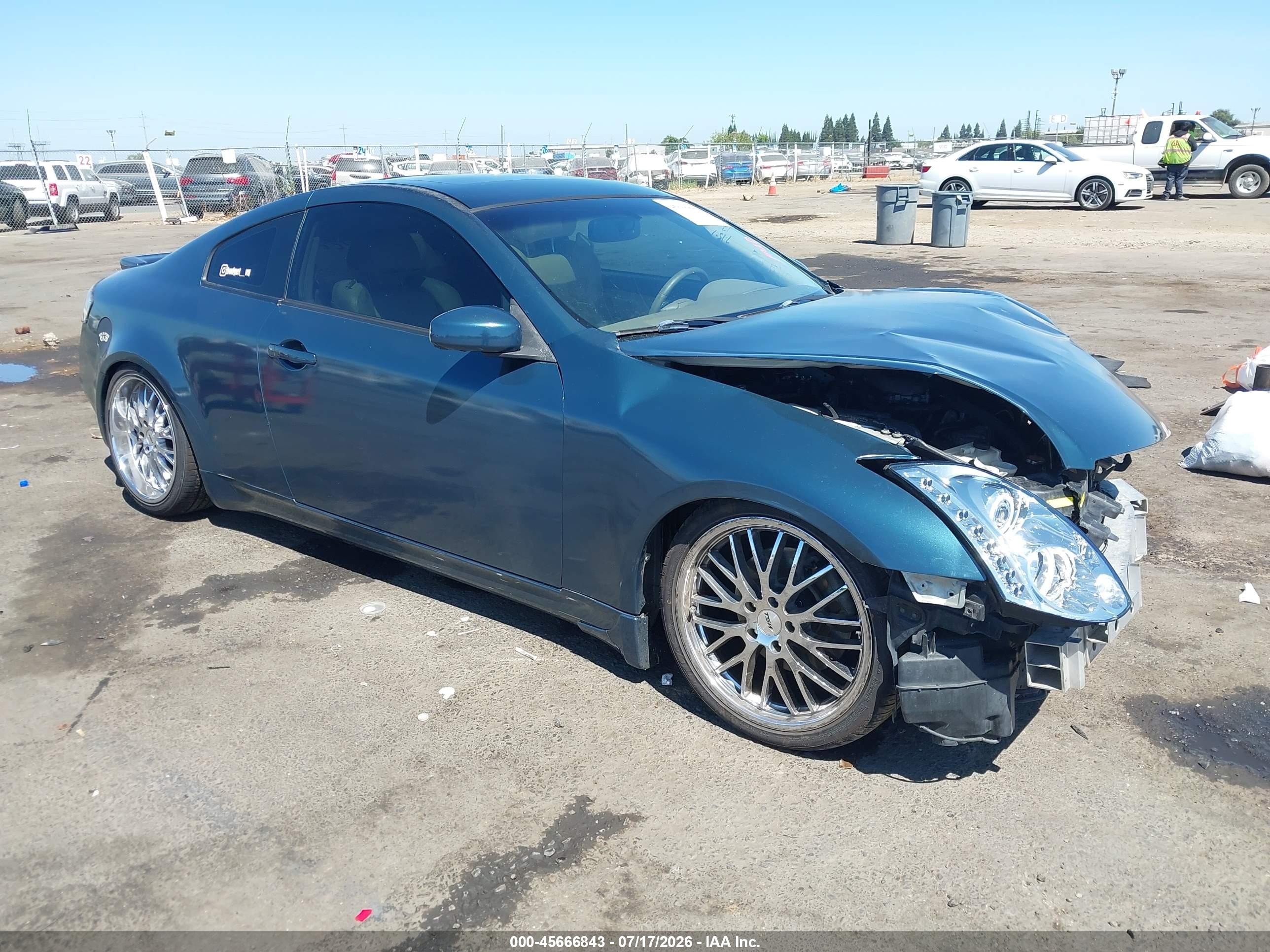 2006 Infiniti G35, VIN JNKCV54E66M721599 — Front end