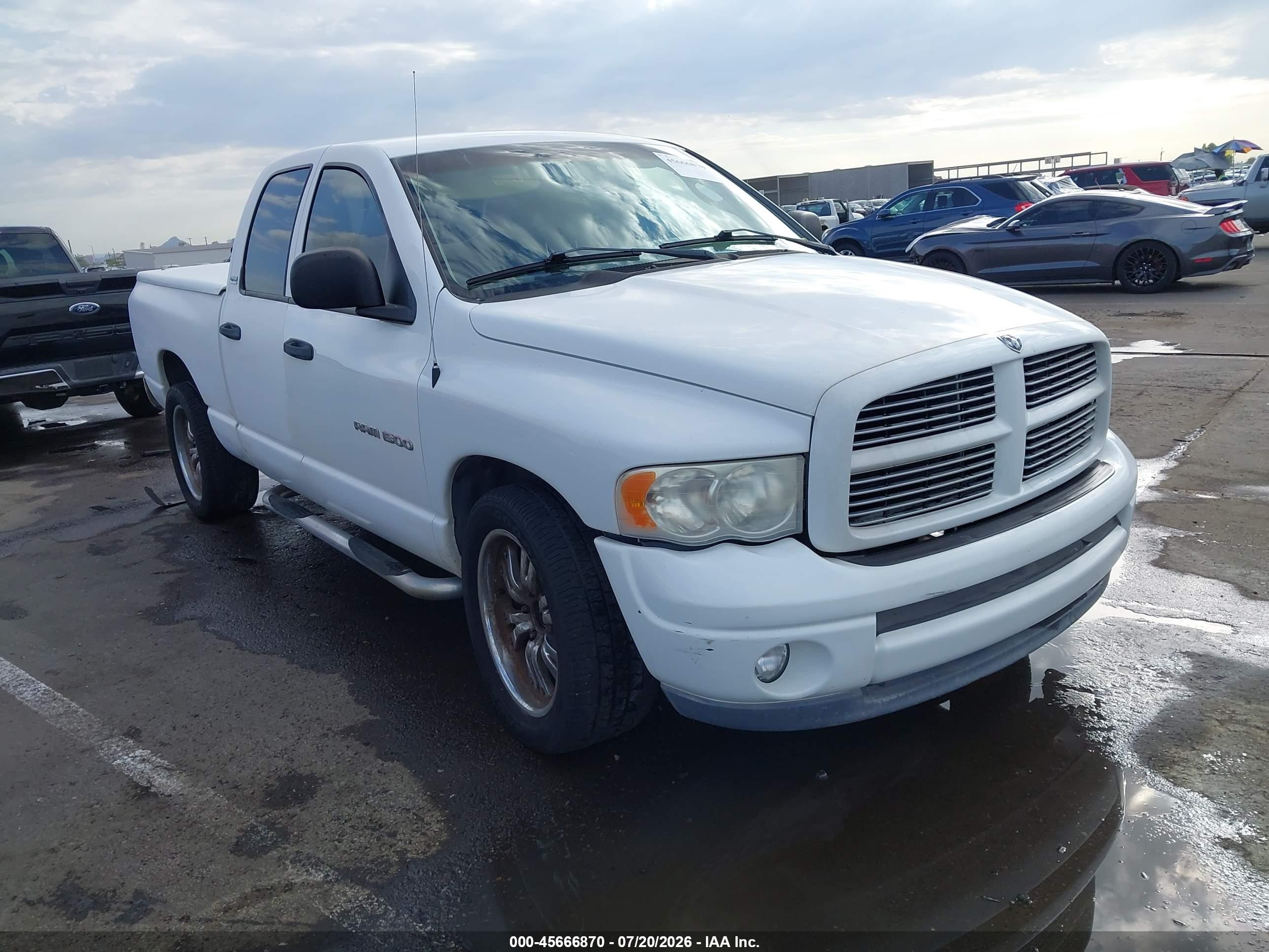 2002 Dodge 1500, VIN 3D7HA18ZX2G149626 — Rear end