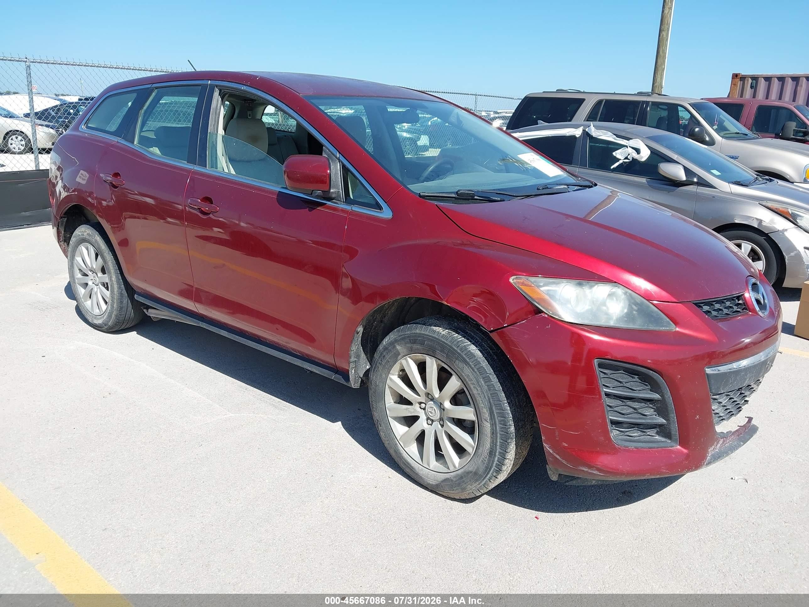 2010 Mazda CX-7 Sport, VIN JM3ER2W56A0334276 — Normal wear