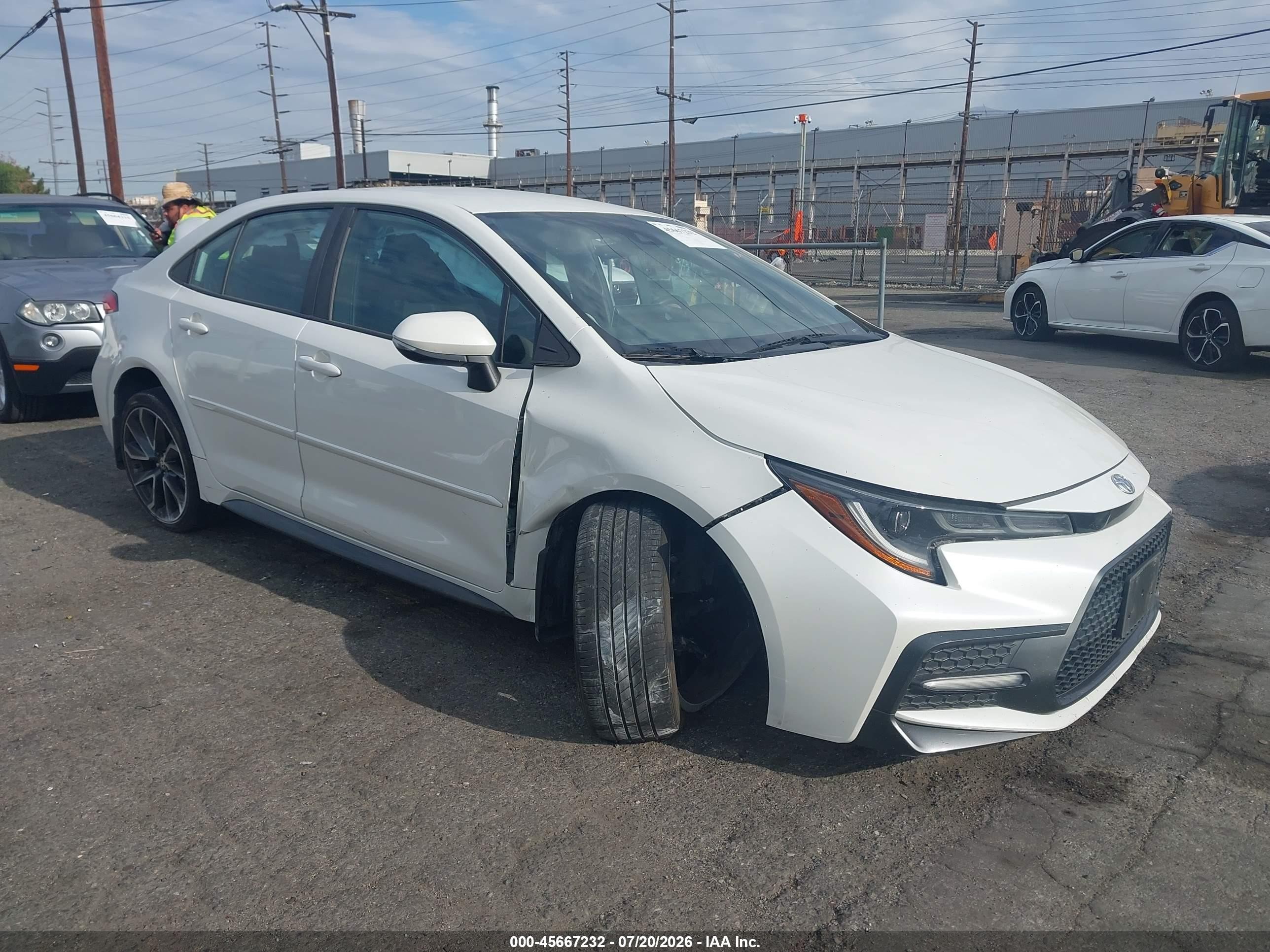 2020 Toyota Corolla SE, VIN 5YFS4RCE5LP042165 — Side