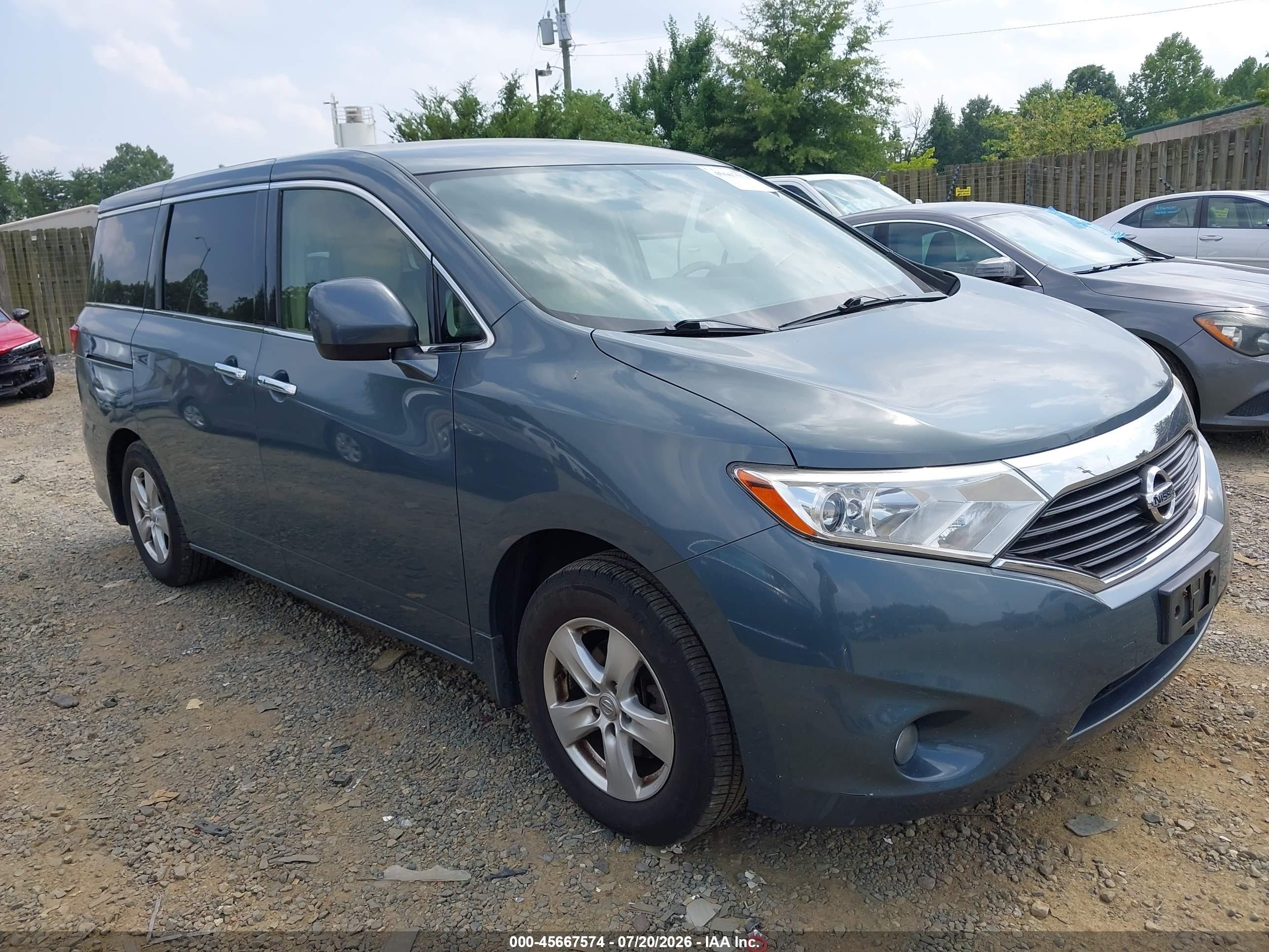 2013 Nissan Quest S, VIN JN8AE2KP7D9063128 — Normal wear