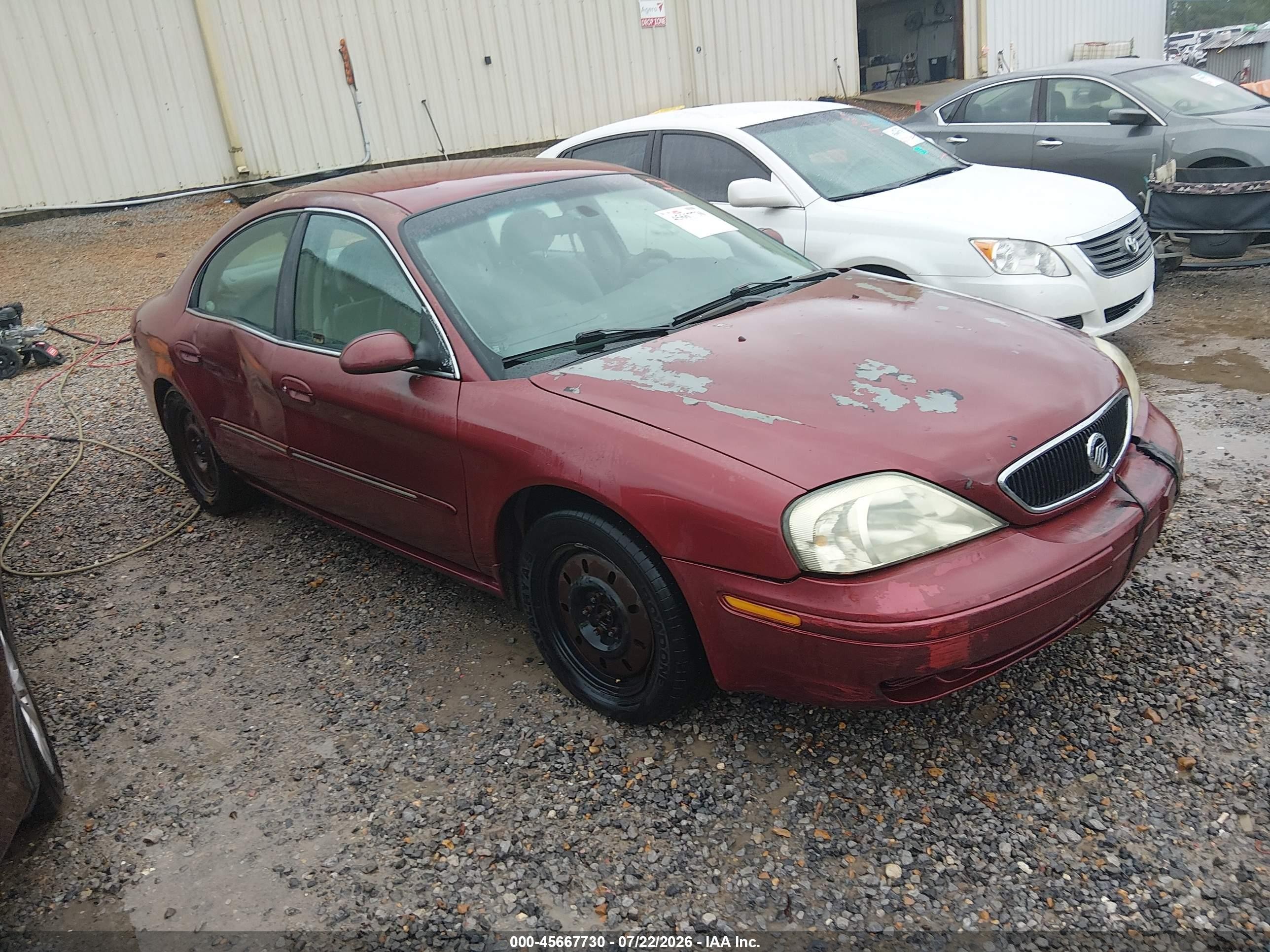 2002 Mercury Sable GS, VIN 1MEFM50U62A600855 — Normal wear