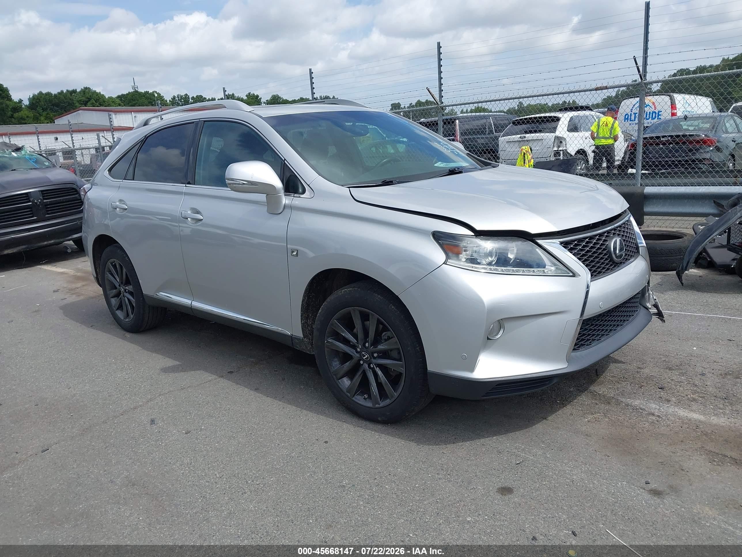 2014 Lexus RX 350, VIN 2T2BK1BA7EC229699 — Перед
