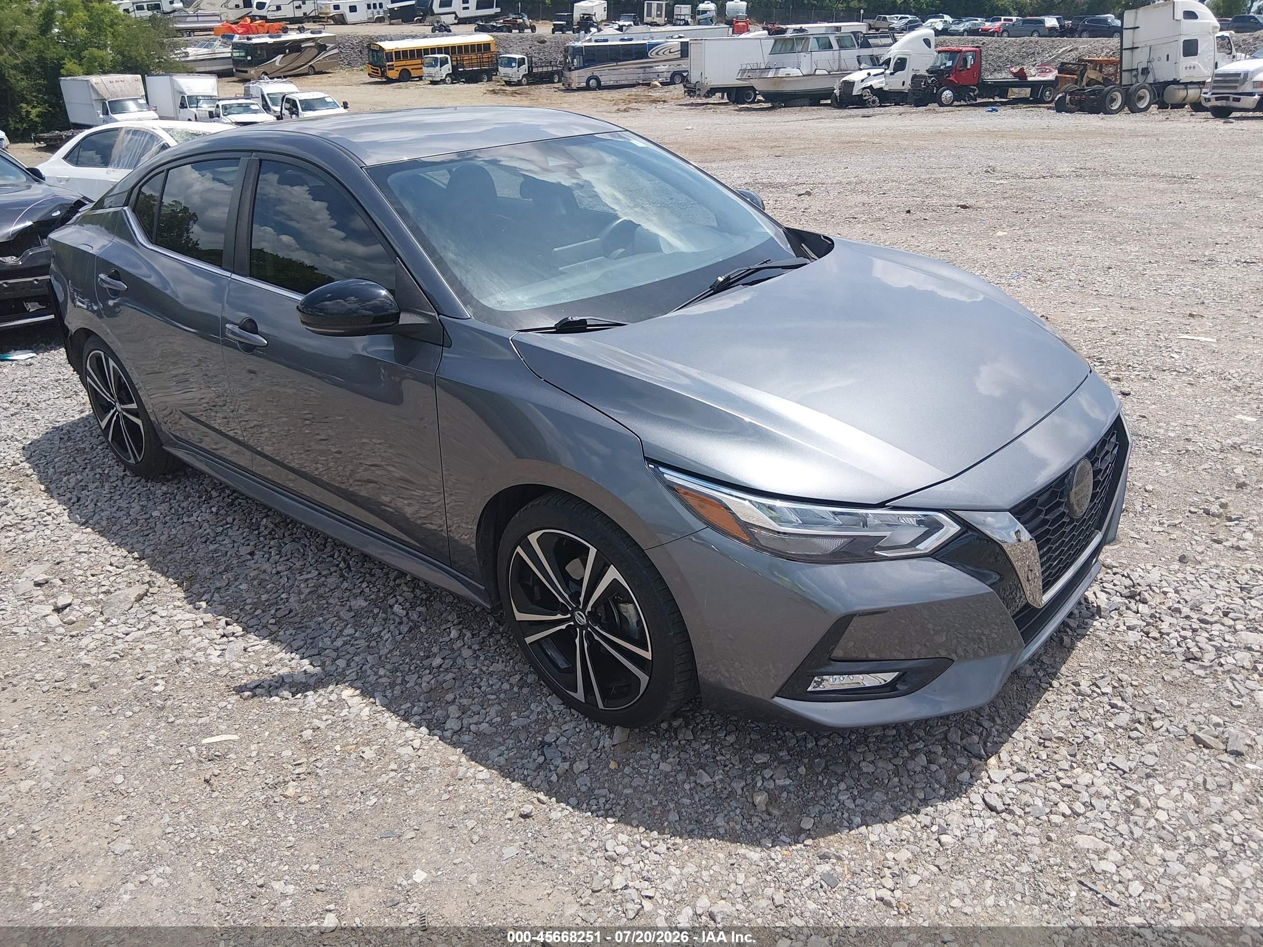 2021 Nissan Sentra SR, VIN 3N1AB8DVXMY260374 — Rear end