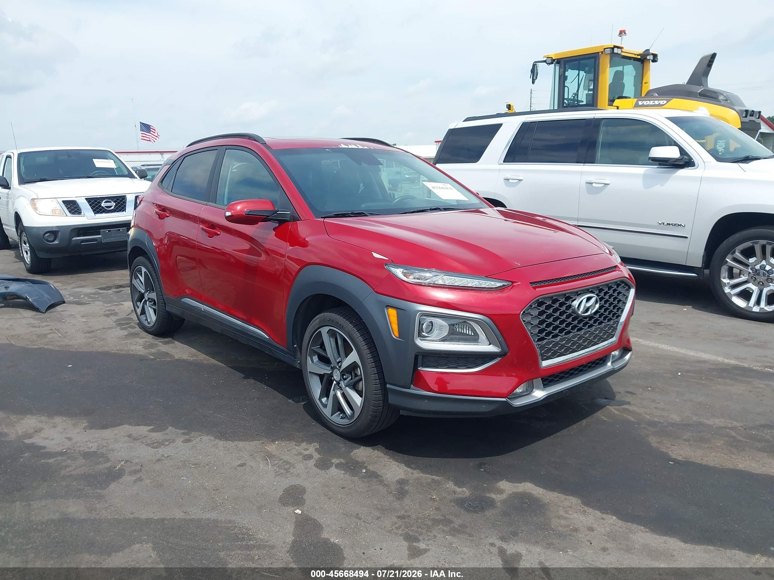 2020 Hyundai Kona Limited, VIN KM8K33A52LU543497 — Rear end