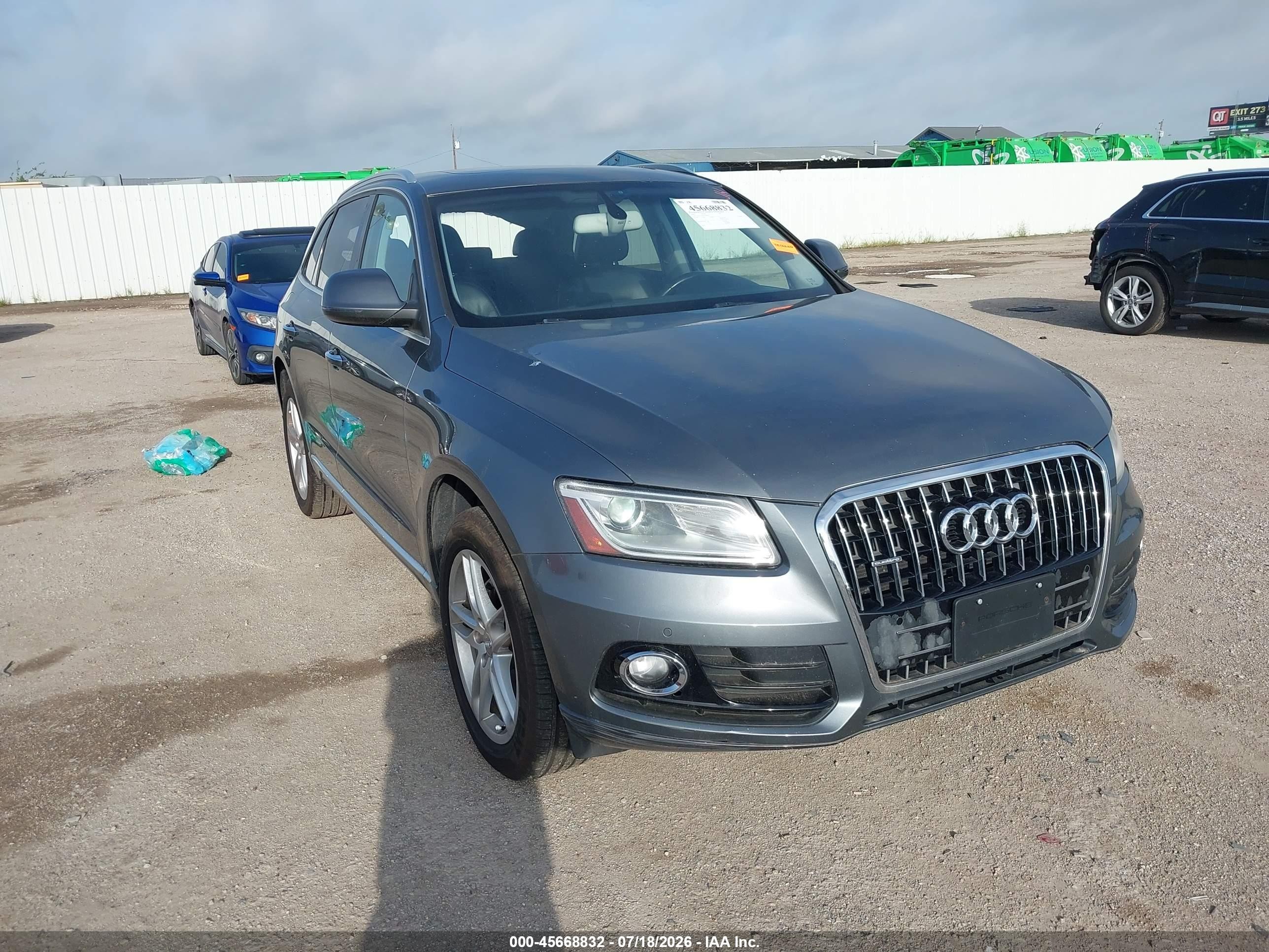 2015 Audi Q5 Premium Plus, VIN WA1LFAFP6FA048931 — Vandalism